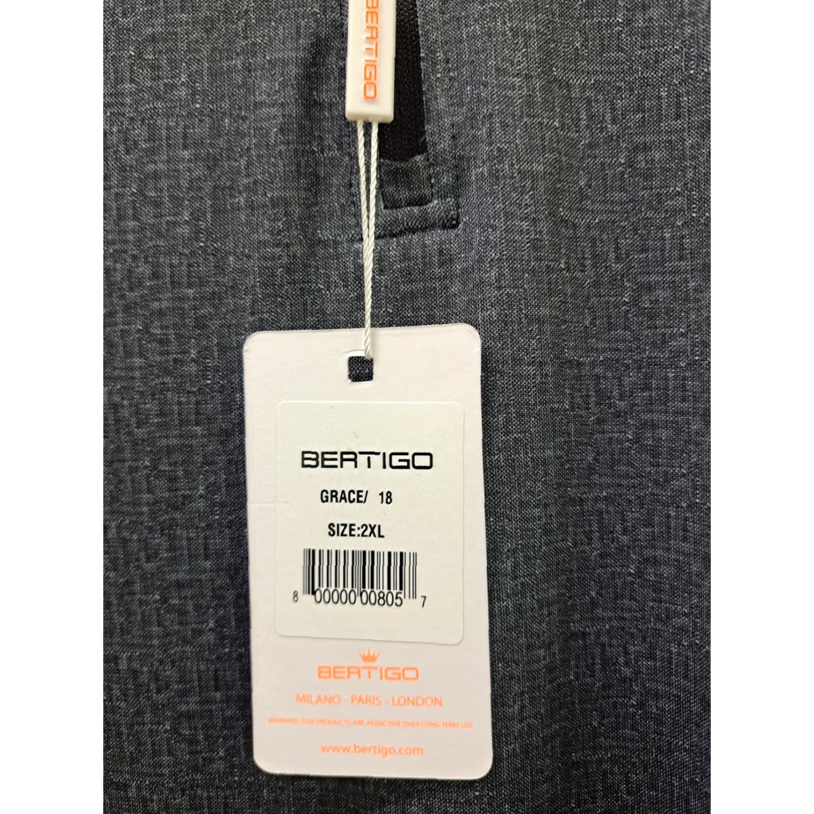 Vintage NWT BERTIGO Mens Performance Long Sleeve 1/4 Zip Pullover Golf/Casual 2XL Gray Raglan Sleeve Stand-Up Mock Neck Lightweight Easy Care All Seasons Size US XXL / EU 58 / 5 - 5 Thumbnail