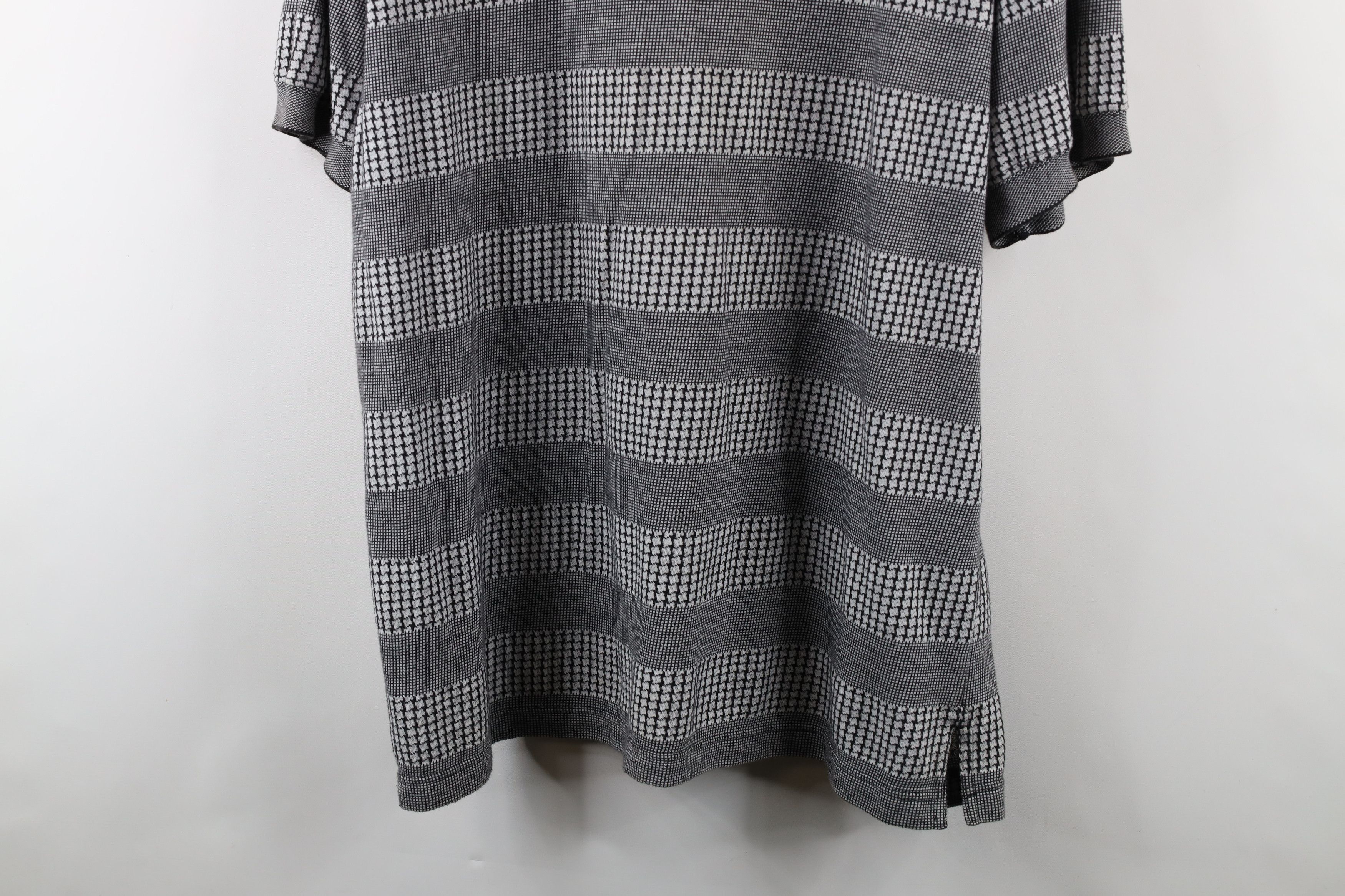 Vintage Vintage 90s Streetwear Houndstooth Knit Golf Polo Shirt Size US XL / EU 56 / 4 - 12 Thumbnail