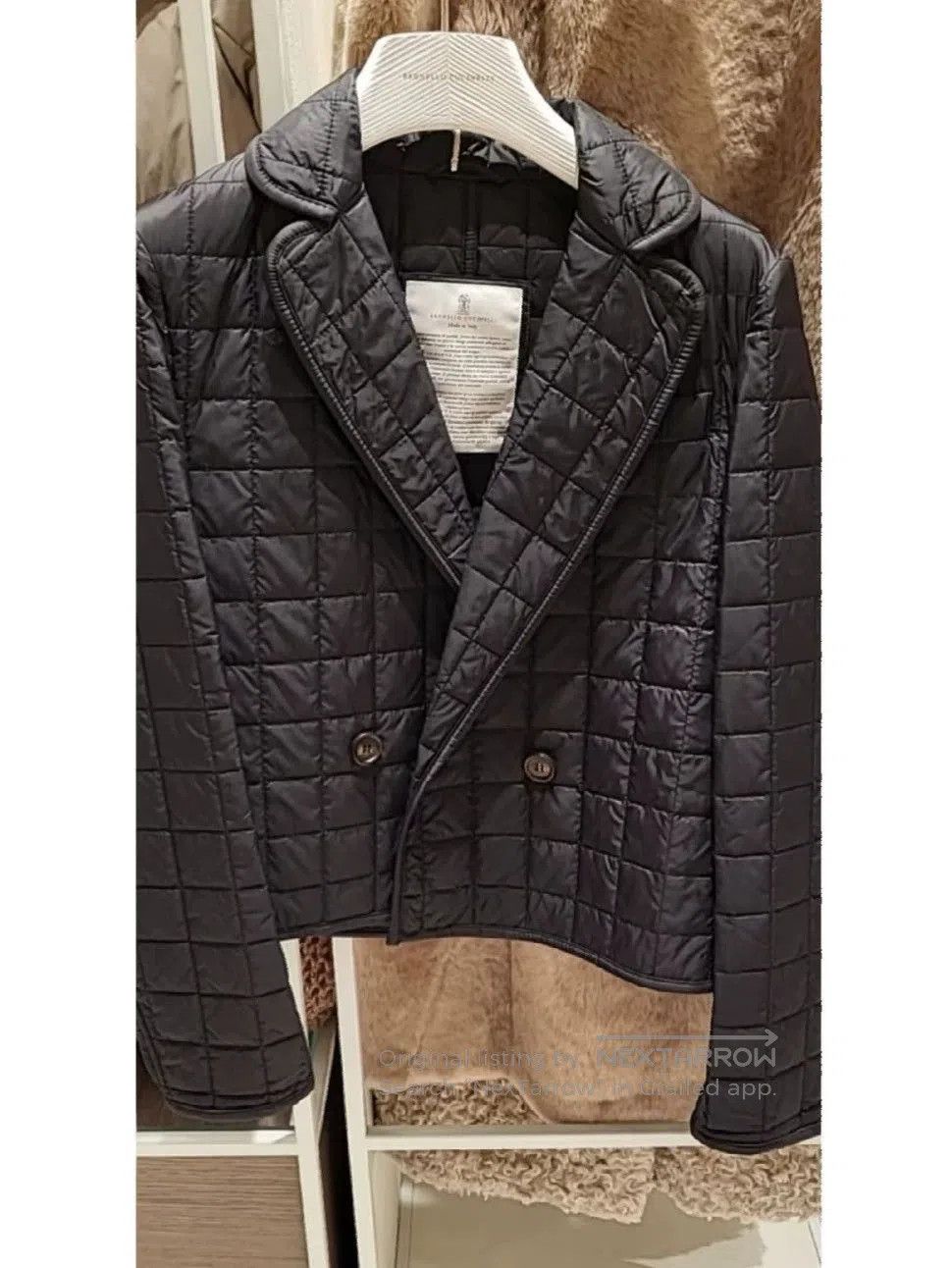 Brunello Cucinelli Brunello Cucinelli Quilted Cotton Short Jacket. Size US M / EU 48-50 / 2 - 4 Thumbnail