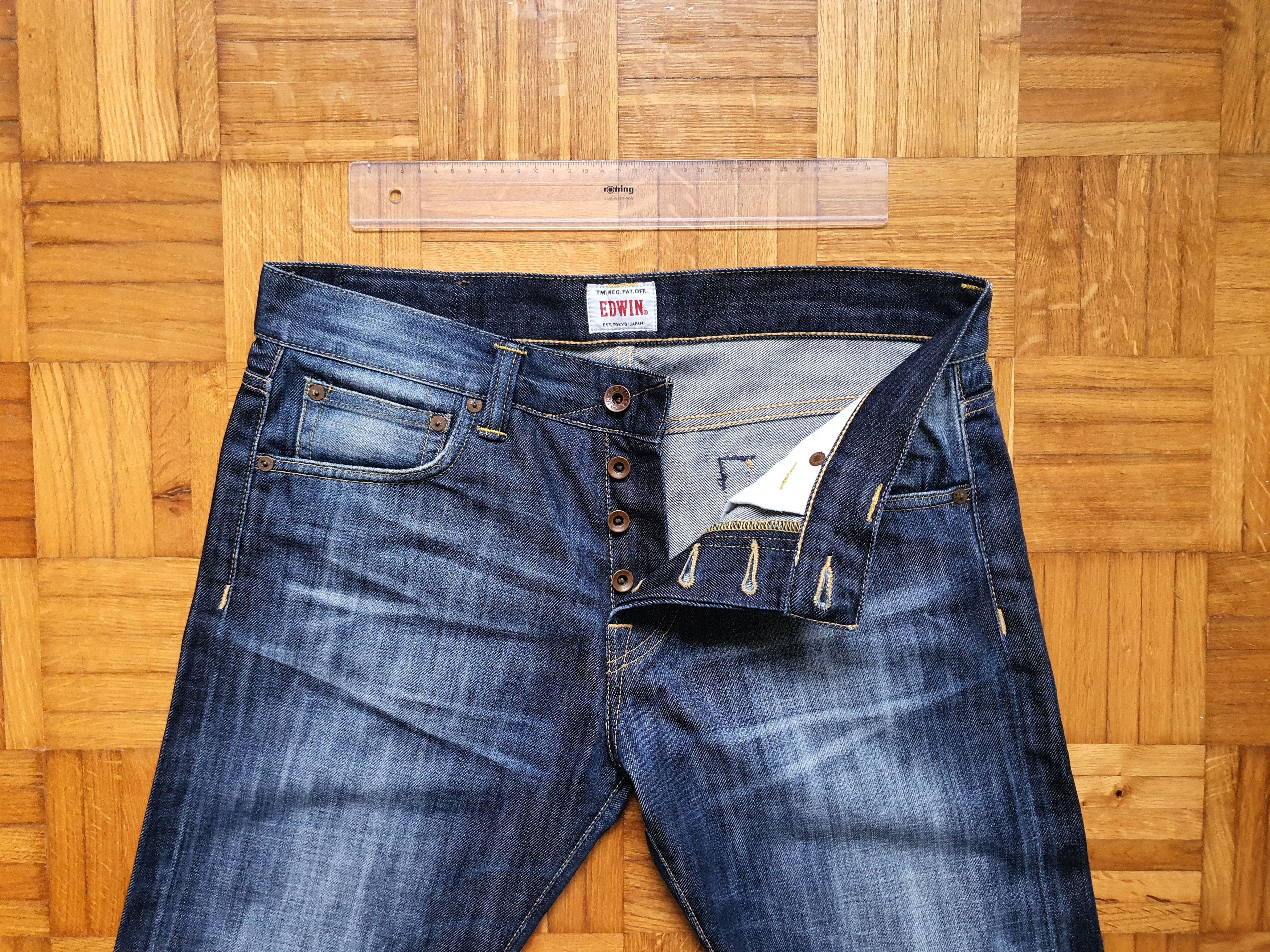 Edwin ED-71 SLIM - Denim Jeans (Regular Slim, Mid Rise) - W31 Size US 31 - 4 Thumbnail