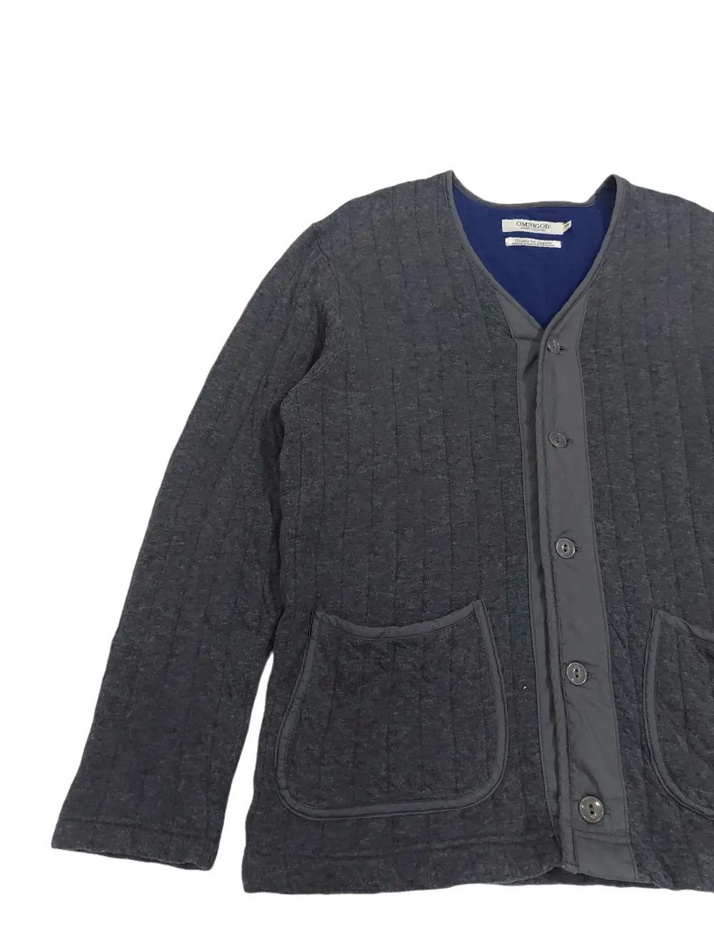OMNIGOD Rare! Omnigod Made in Japan Pinstripe Cardigan Size US M / EU 48-50 / 2 - 5 Thumbnail