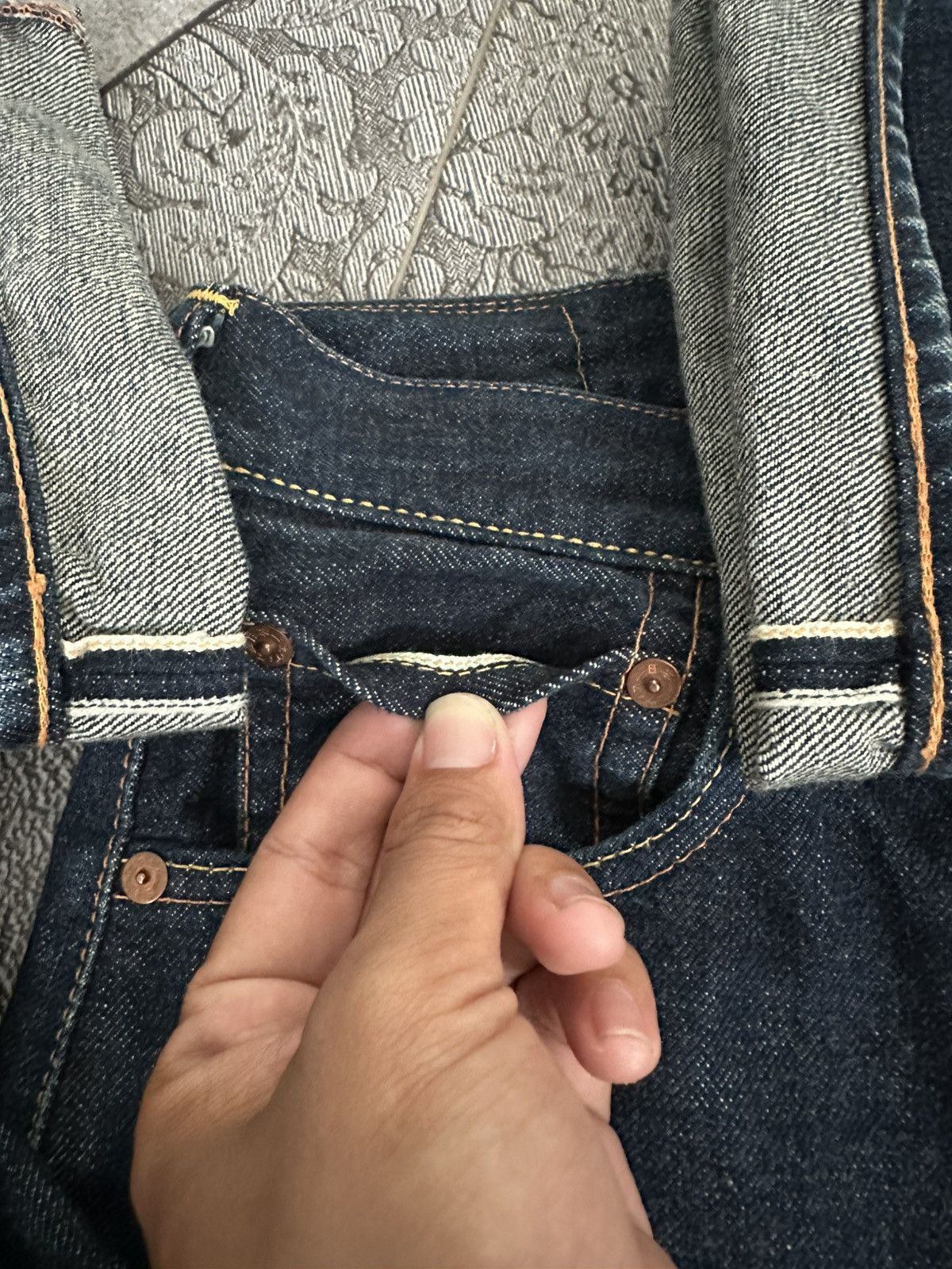 Evisu EVISU NO 2 LOT 2001 PINK SEAGULL SELVEDGE DENIM Size US 27 - 8 Thumbnail