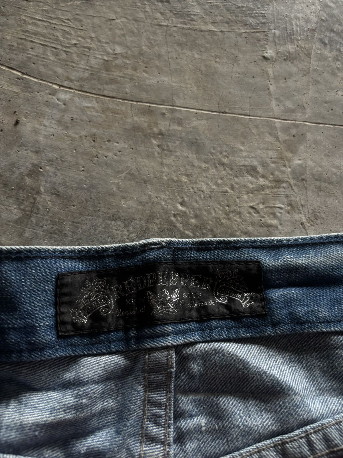 If Six Was Nine RED PEPPER JAPANESE DENIM DISTRESSED WASHED REPAIRED PUNK Size US 30 / EU 46 - 5 Thumbnail