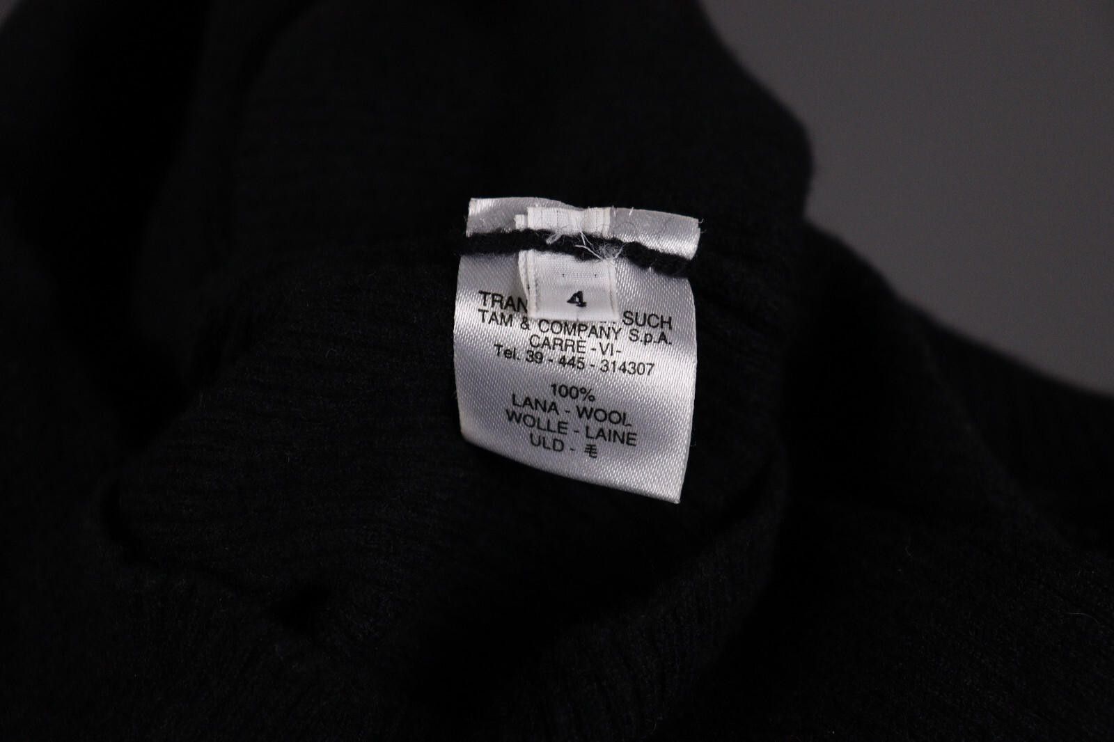 Transit Transit Par Such 400 Wool Black Tigh Knit Sweater Size 4 Size S / US 4 / IT 40 - 9 Thumbnail