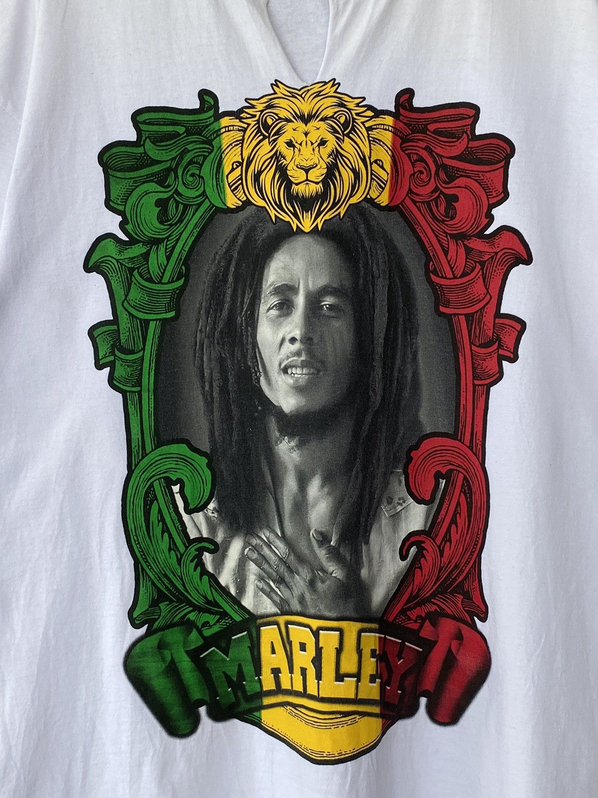 Vintage Vintage Bob Marley Rastafari Jah Reggae 420 High Wiz Snoop Size US XXL / EU 58 / 5 - 4 Thumbnail
