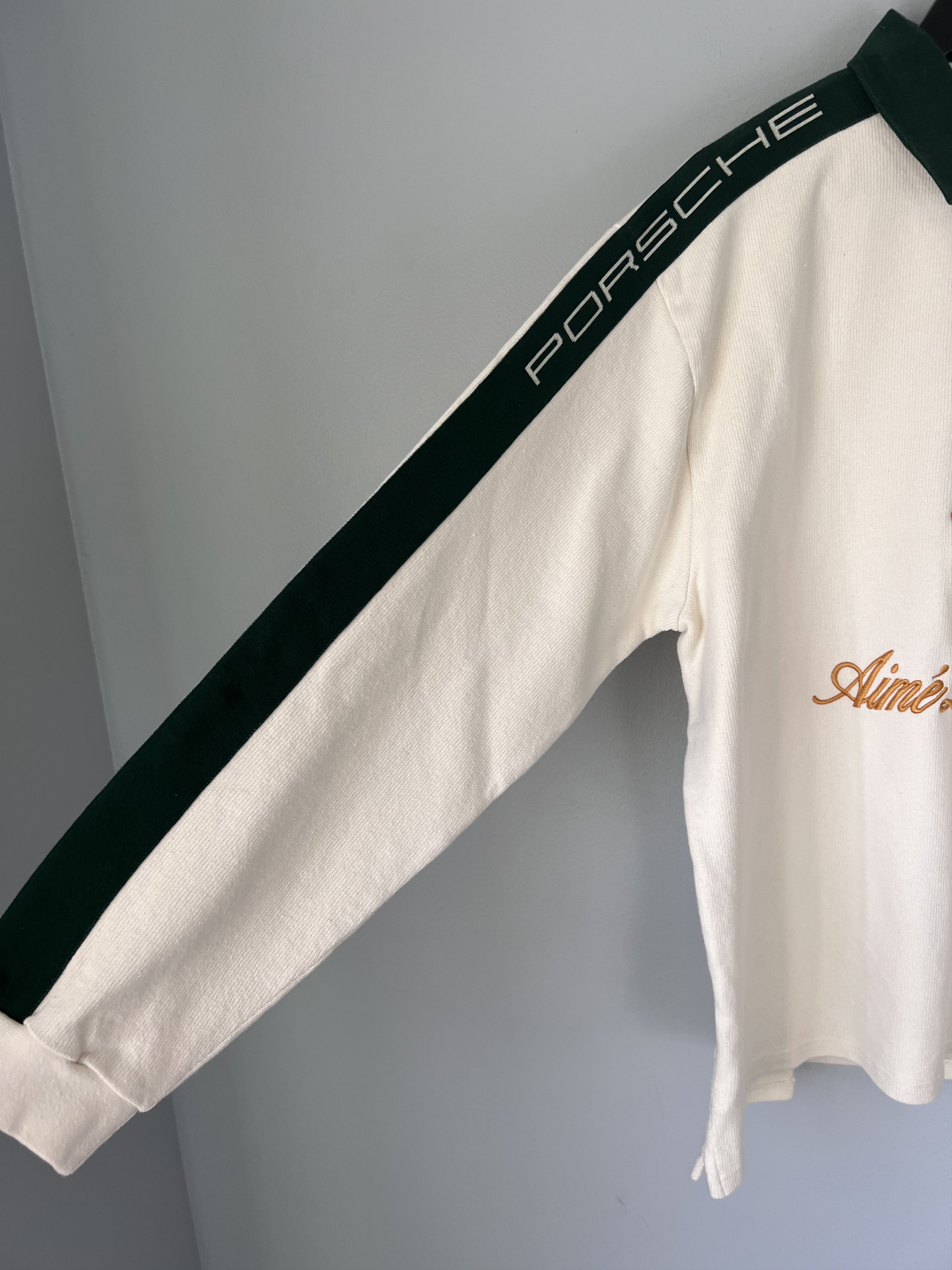 Aime Leon Dore × Porsche Design Aime Leon Dore Porsche Crest Rugby in Cream Size US XL / EU 56 / 4 - 3 Thumbnail