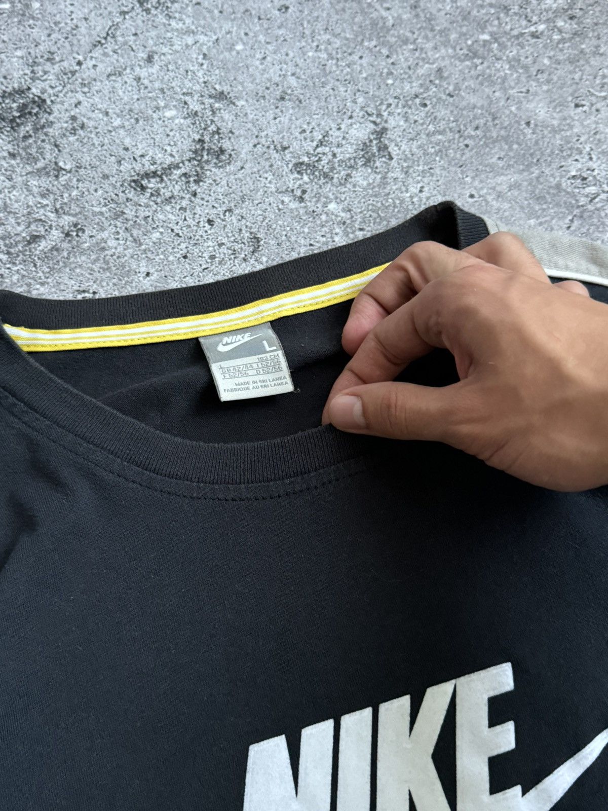 Nike × Vintage Vintage Nike Y2K big logo long sleeve sweatshirt Size US L / EU 52-54 / 3 - 6 Thumbnail
