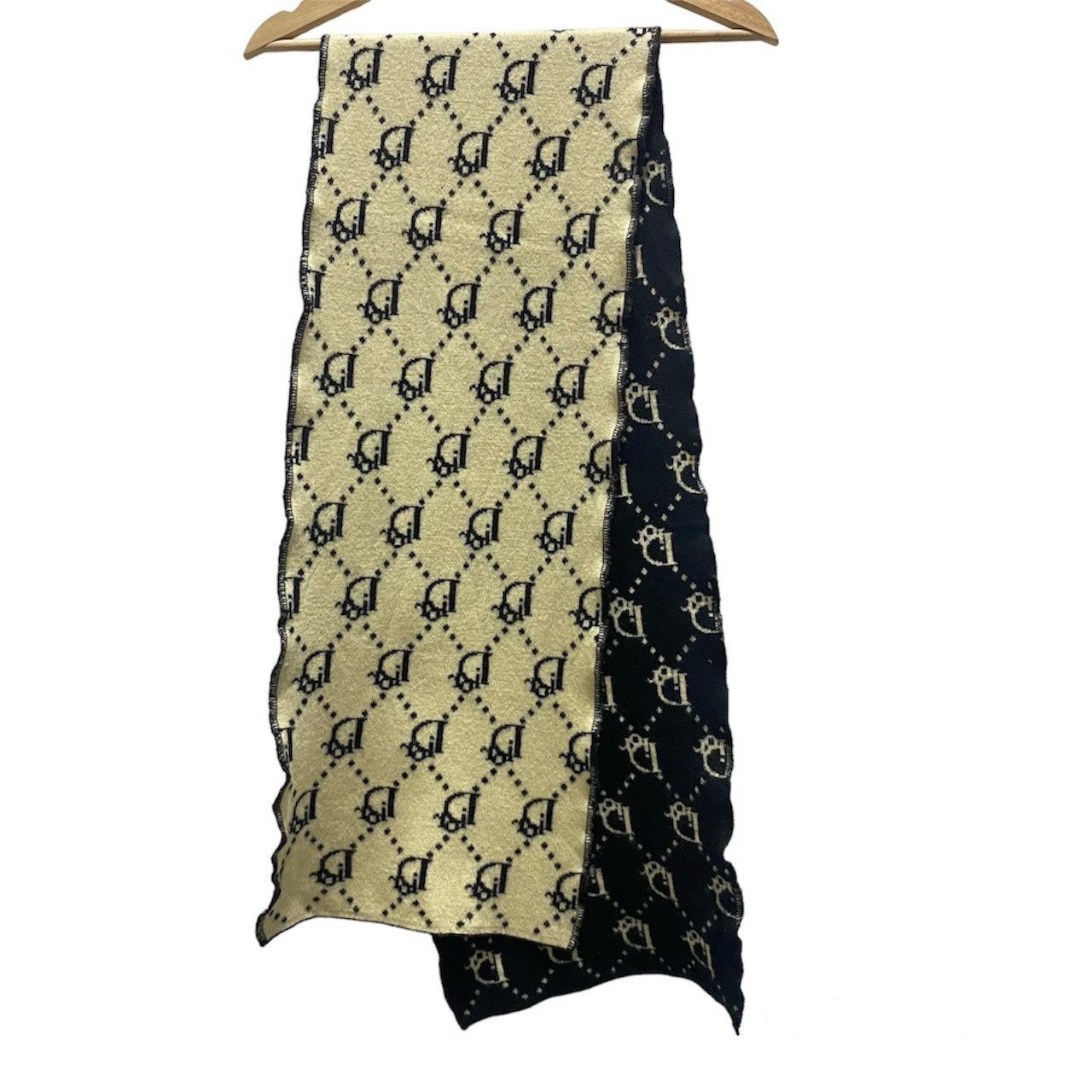 Christian Dior Monsieur CHRISTIAN DIOR MONOGRAM WOOL SCARF/MUFLER Size ONE SIZE - 4 Thumbnail