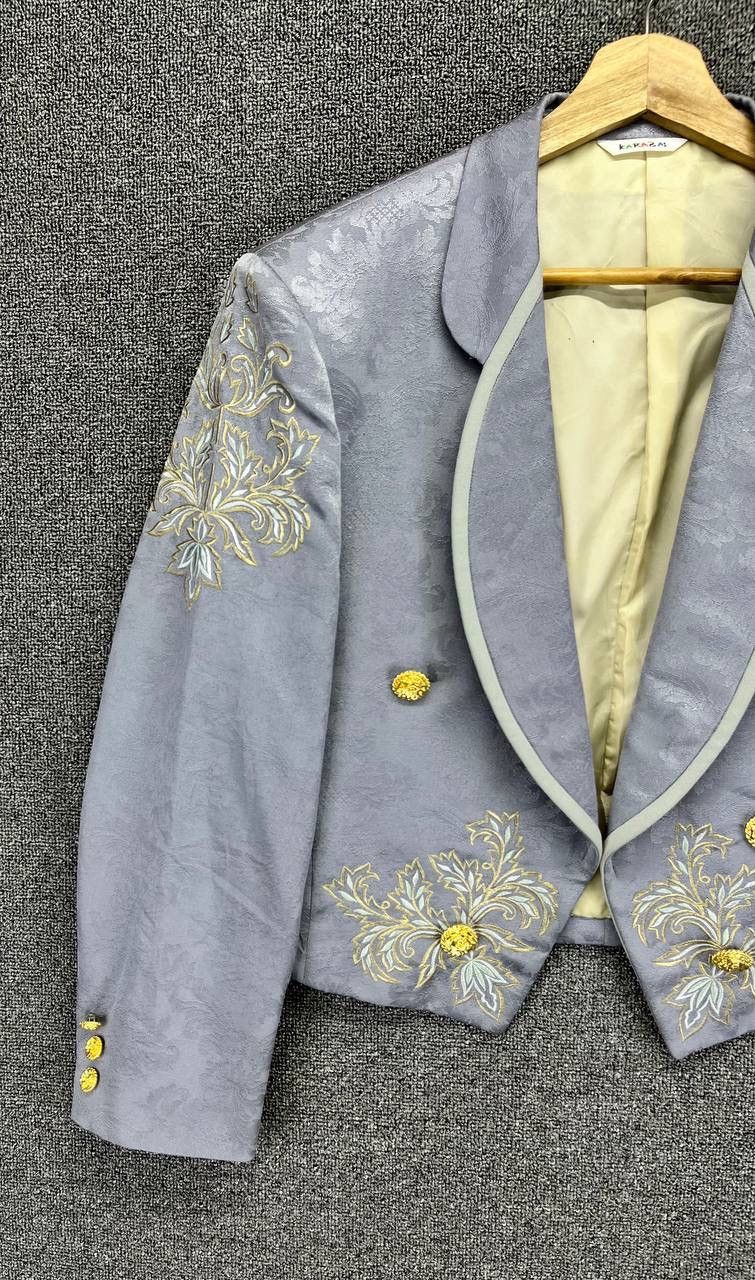 Japanese Brand Vintage Karabas Japanese Luxury Cardigan Jacket Size M / US 6-8 / IT 42-44 - 3 Thumbnail