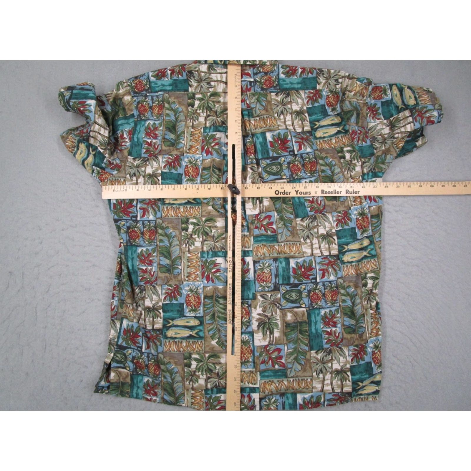 Reyn Spooner VINTAGE Reyn Spooner Shirt Mens Large Pineapple Palm Hawaiian Aloha Button Up Size US L / EU 52-54 / 3 - 5 Thumbnail