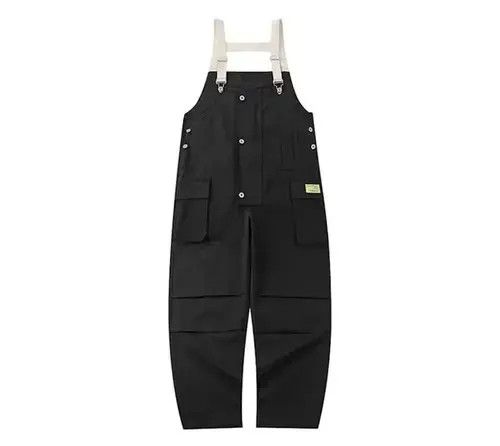Japanese Brand 21SS Indigo Union Japan Black Worker Overalls Size US 31 - 3 Thumbnail
