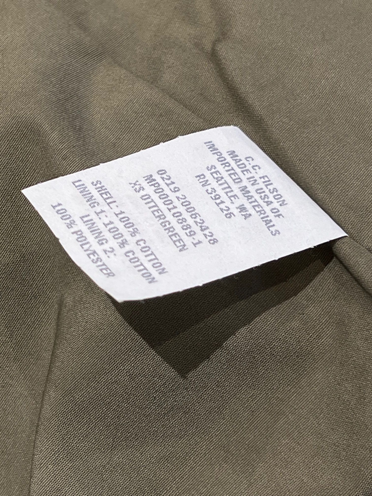 Filson Filson Women’s Waxed Tin Cloth Field Jacket Size XS / US 0-2 / IT 36-38 - 12 Thumbnail