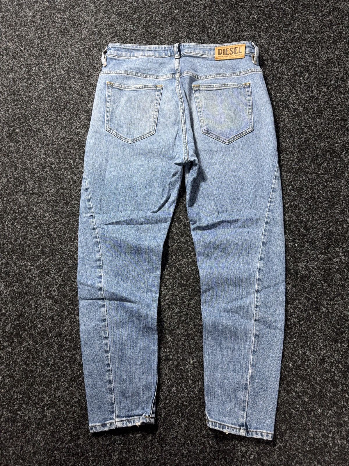 Diesel Luxury 00s Diesel D-Fayza Boyfriend Low Waist Tapered Jeans Size 27" / US 4 / IT 40 - 12 Thumbnail
