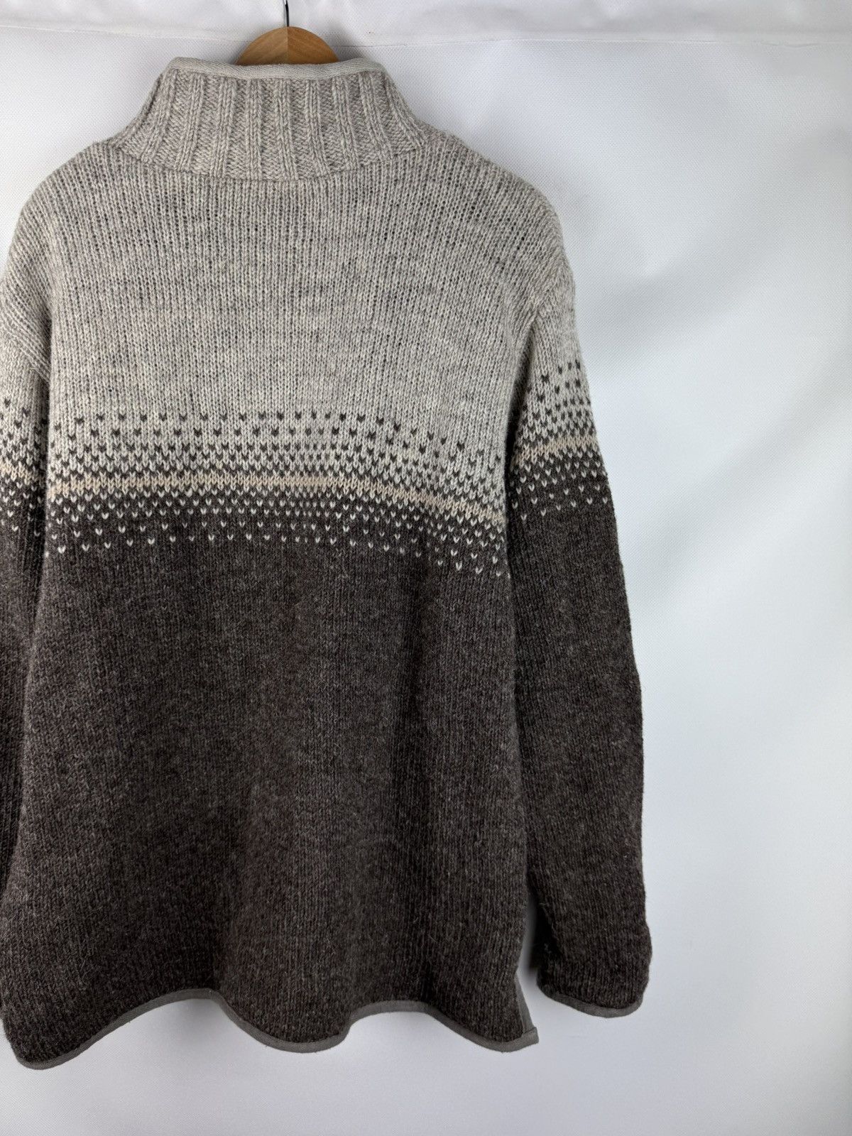 Other Pachamama 1/4 Zip Heavy Hand Knitted Wool Sweater Pullover Size US M / EU 48-50 / 2 - 18 Thumbnail