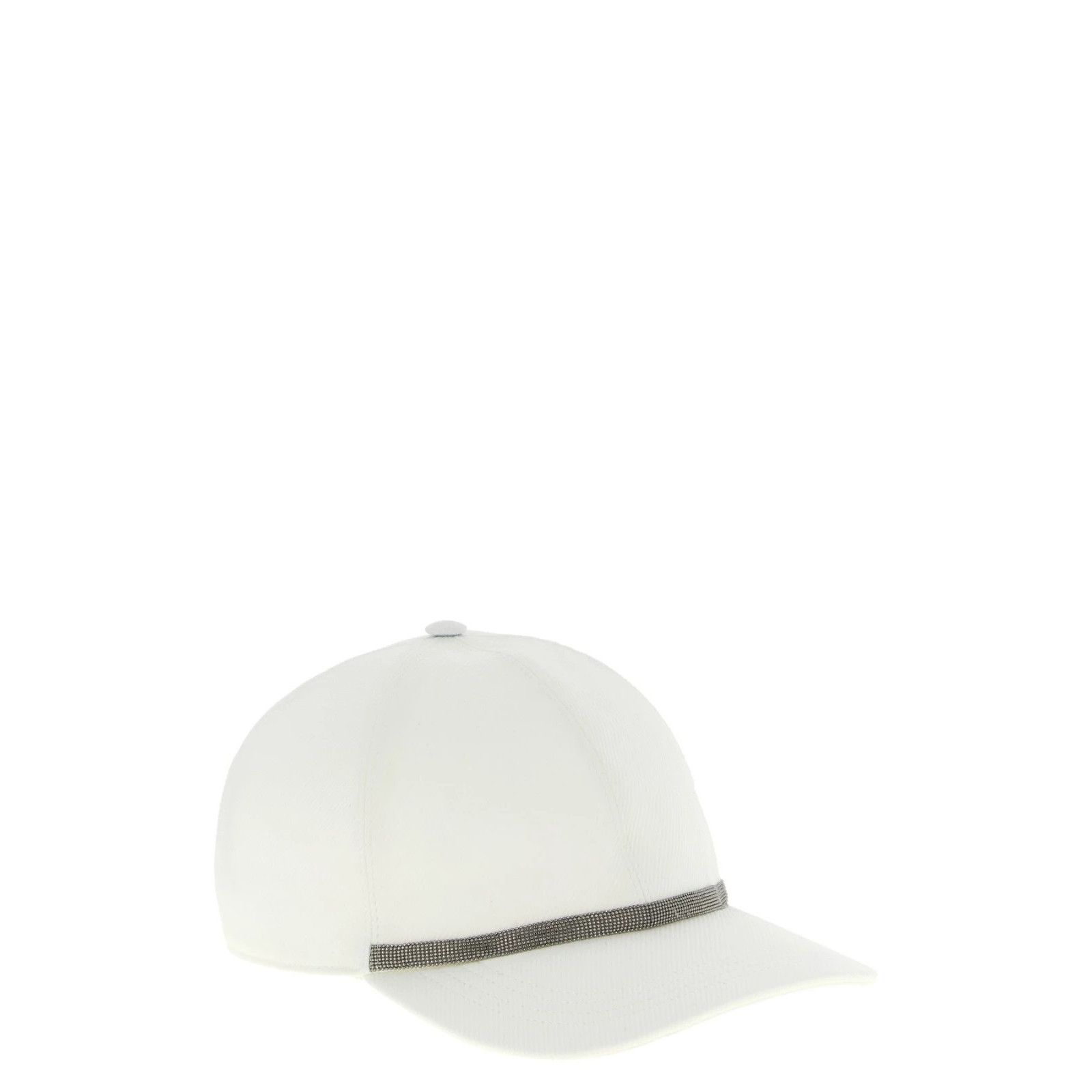 Brunello Cucinelli BRUNELLO CUCINELLI $990 White Baseball Hat New & Authentic ( Size ONE SIZE - 2 Thumbnail