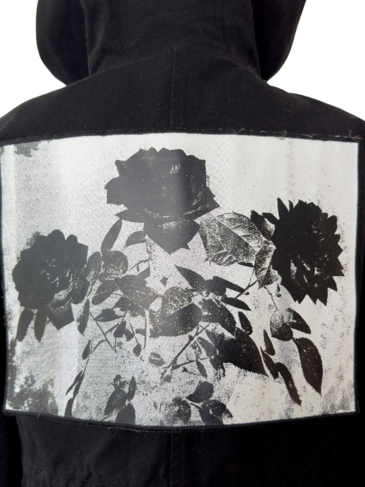 Babylon Babylon LA Hooded Parka Jacket Black, Rose Patches, Unisex M Size US M / EU 48-50 / 2 - 5 Thumbnail