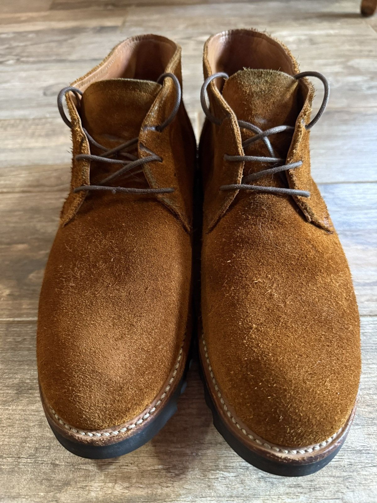 Steven Alan Steven Alan 8.5 M US Brown Suede Leather Chukka Boots Vibram Size US 8.5 / EU 41-42 - 9 Thumbnail