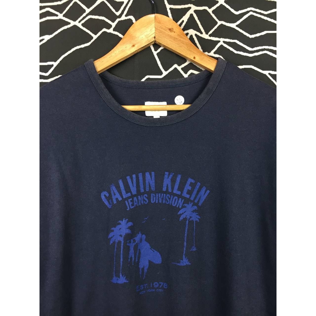 Calvin Klein × Vintage Calvin Klein Jeans Division New York City Crewneck Tee Size US L / EU 52-54 / 3 - 3 Thumbnail