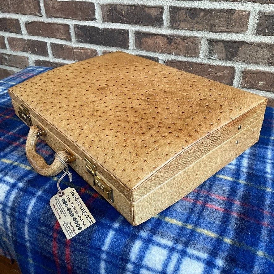 Other 1980s LUXURY OSTRICH SKIN HARDSIDE MACBOOK BRIEFCASE R$3248 Size ONE SIZE - 9 Thumbnail