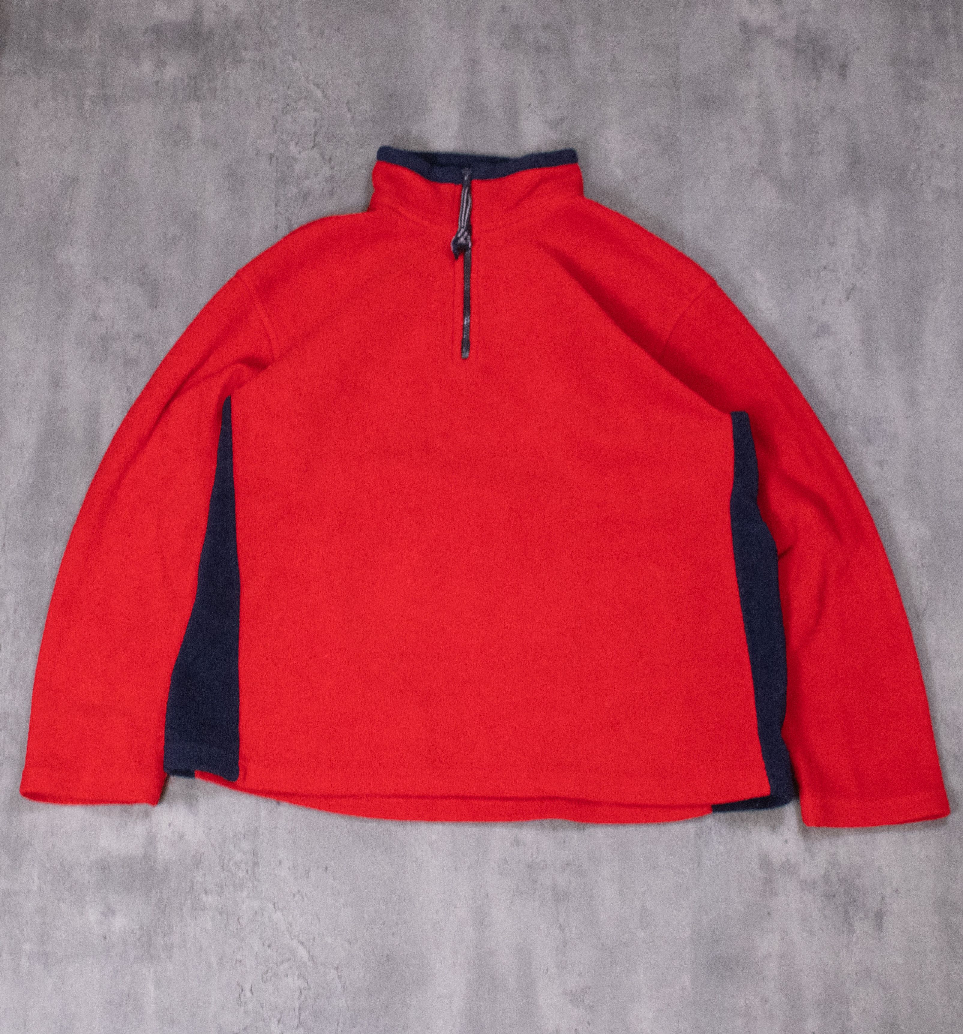 Vintage Vintage 1990s Weather Spirits Red Half Zip Fleece Jacket Size US M / EU 48-50 / 2 - 3 Thumbnail