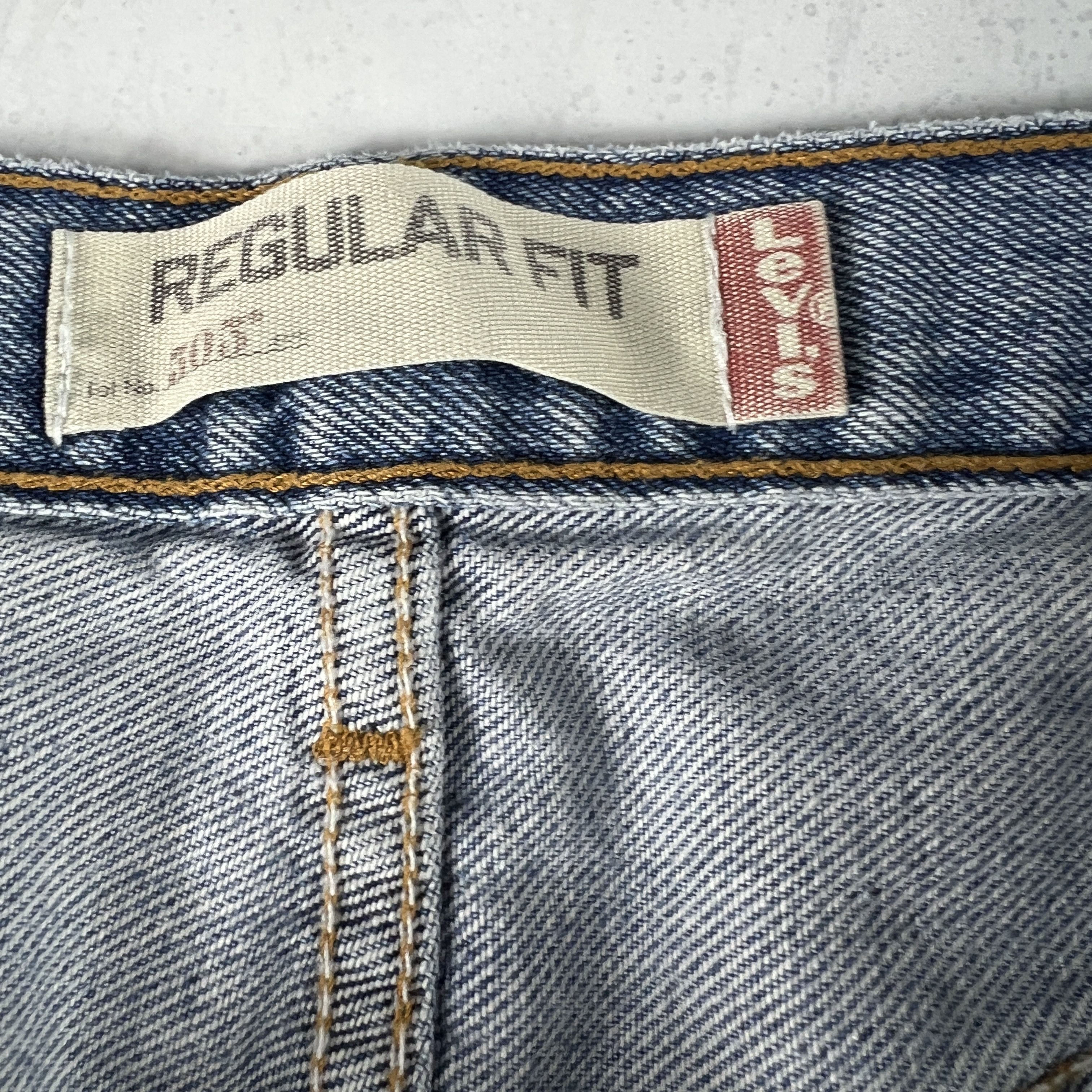 Levi's × Vintage Y2K Levi's Jeans 505 Straight Blue Faded Distressed Denim Size US 34 / EU 50 - 10 Thumbnail