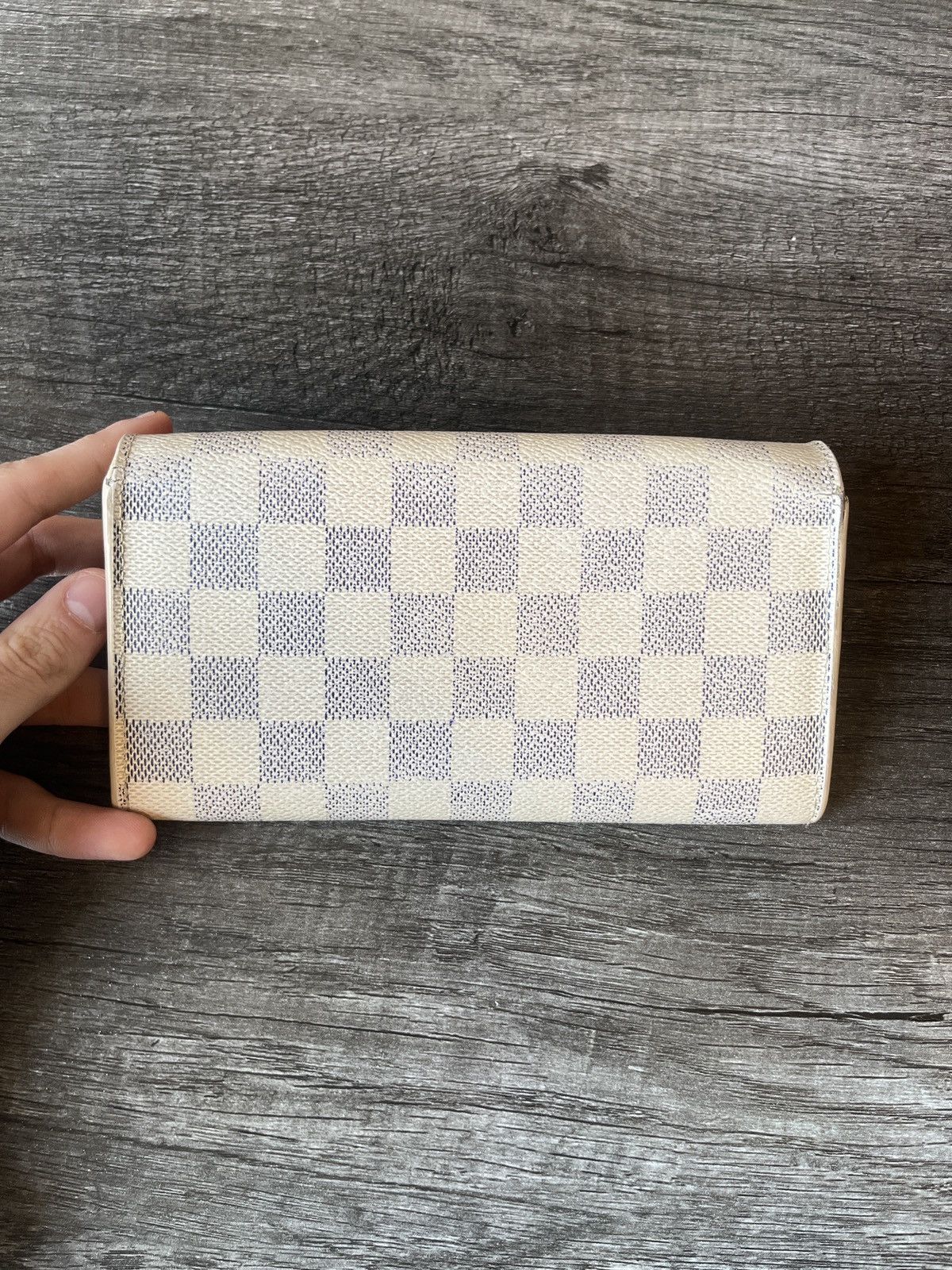 Louis Vuitton Louis Vuitton Damier Azur Portefeuille Sarah Long Wallet Size ONE SIZE - 5 Thumbnail
