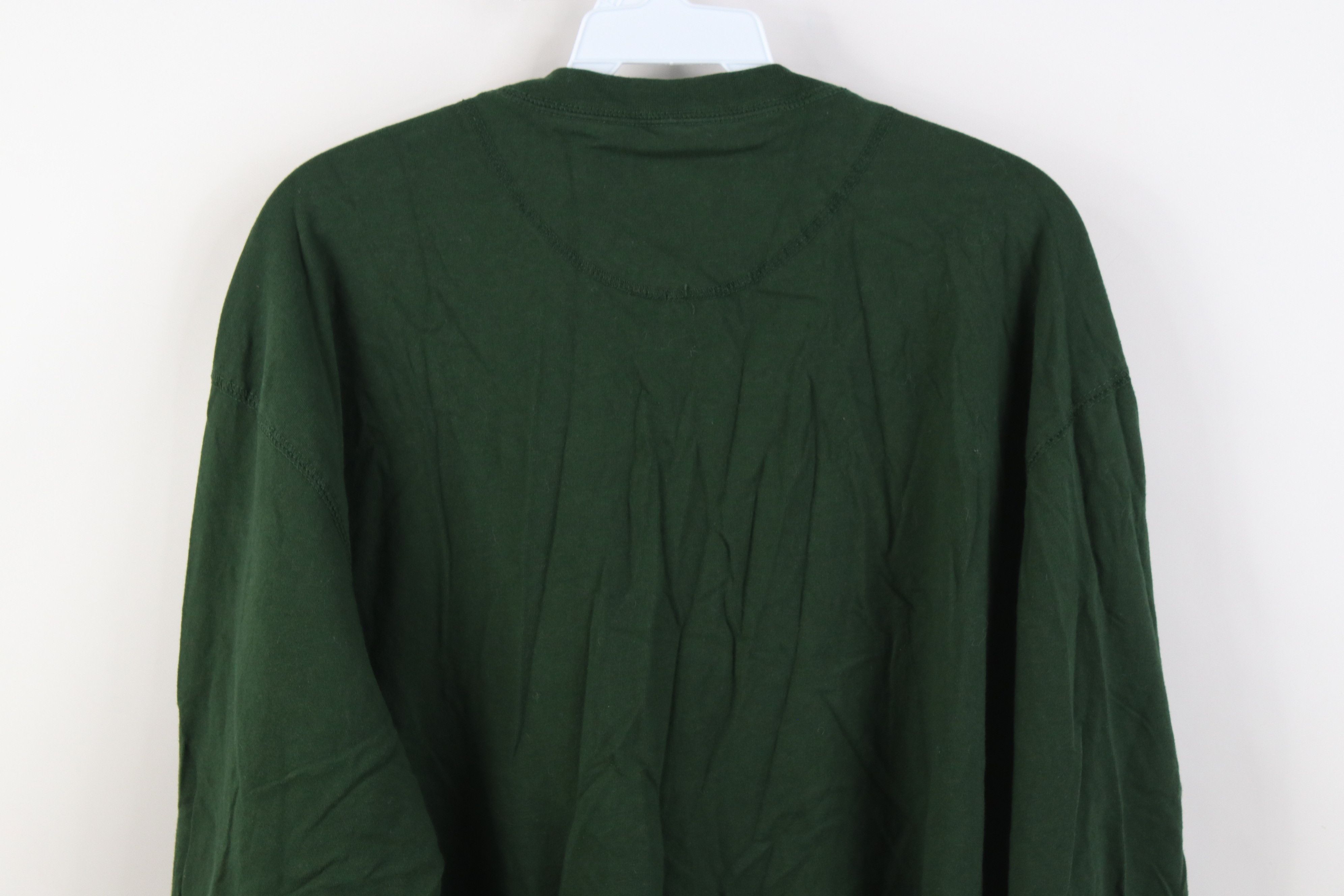 Vintage Vintage 90s Streetwear Long Sleeve Henley T-Shirt Green Size US XL / EU 56 / 4 - 12 Thumbnail