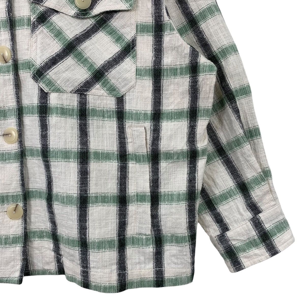 Zara ZARA Casualwear Designer Checkered Tartan Double Pocket Shir Size US S / EU 44-46 / 1 - 5 Thumbnail