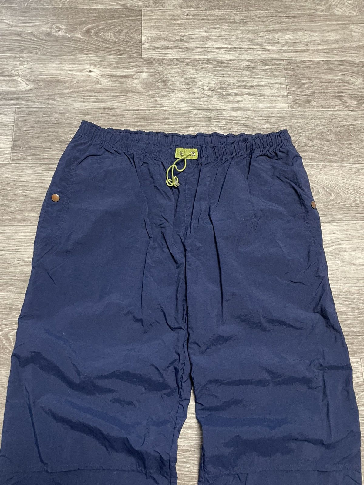 Nike Vintage 90s Nike Blue Nylon Pants Retro Y2K Size US 36 / EU 52 - 2 Thumbnail