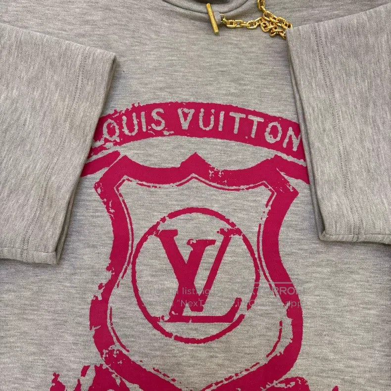Louis Vuitton Louis Vuitton Grey logo print T-shirt dress Size XS / US 0-2 / IT 36-38 - 4 Thumbnail