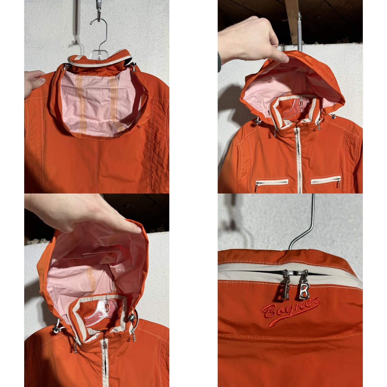 Bogner Bogner Women’s Joan Thylmann Orange Full Zip Ski Jacket Size 12 Snowboard Skiing Size XL / US 12-14 / IT 48-50 - 8 Thumbnail