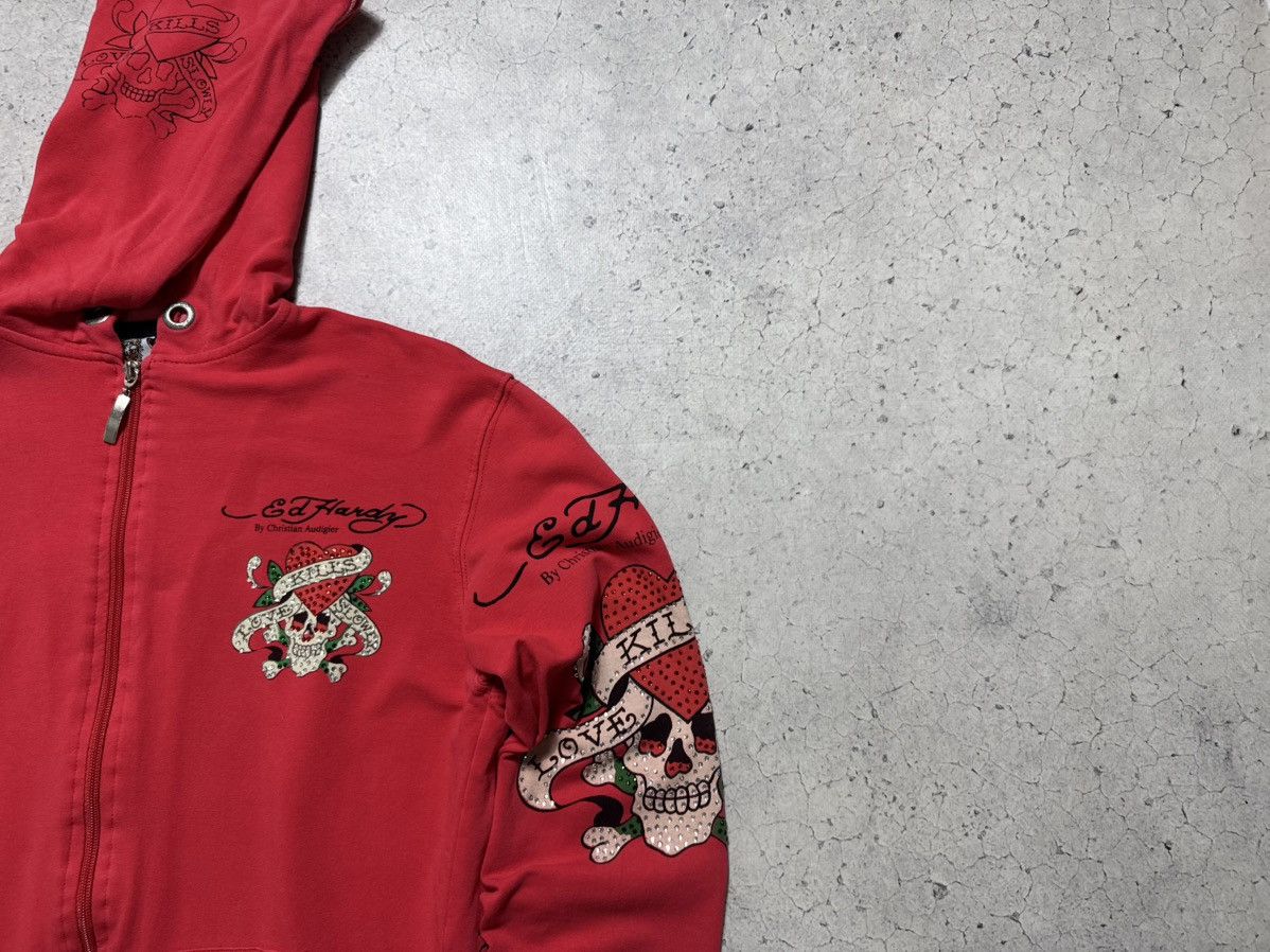 Ed Hardy Ed Hardy by Christian Audigier Women’s Full Zip Hoodie Size XL / US 12-14 / IT 48-50 - 5 Thumbnail
