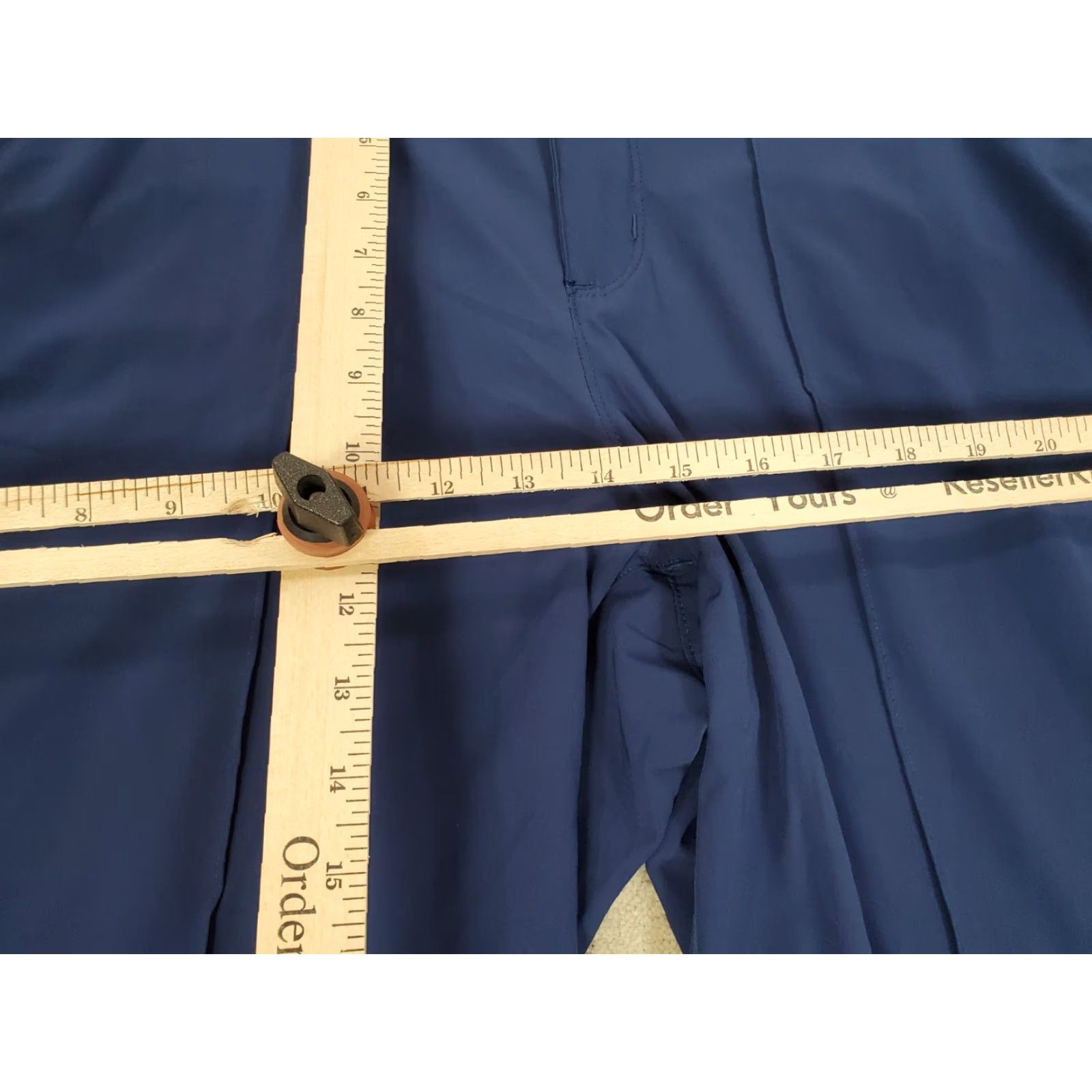 Vintage Duluth Womens Pants 16 Blue Lightweight Stretch Wide-Leg Chino Flat Front Pockets Logo 30in Inseam Regular Size 38" / US 16 / IT 52 - 4 Thumbnail