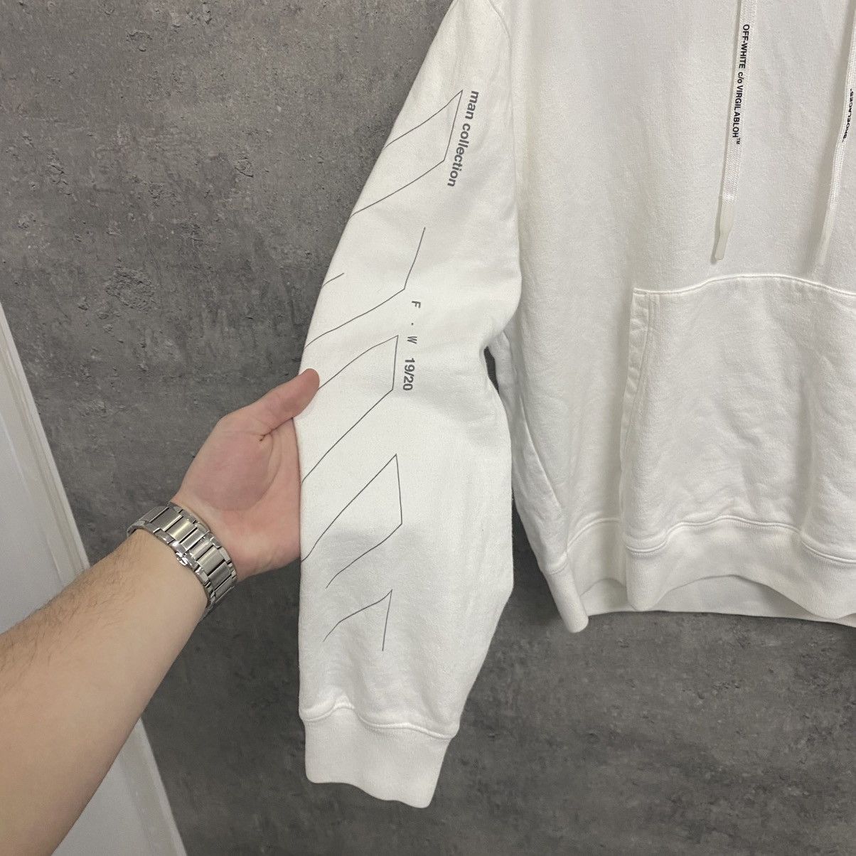 Off-White Off White Unfinished Arrows Hoodie Big Logo Size L Size US L / EU 52-54 / 3 - 9 Thumbnail