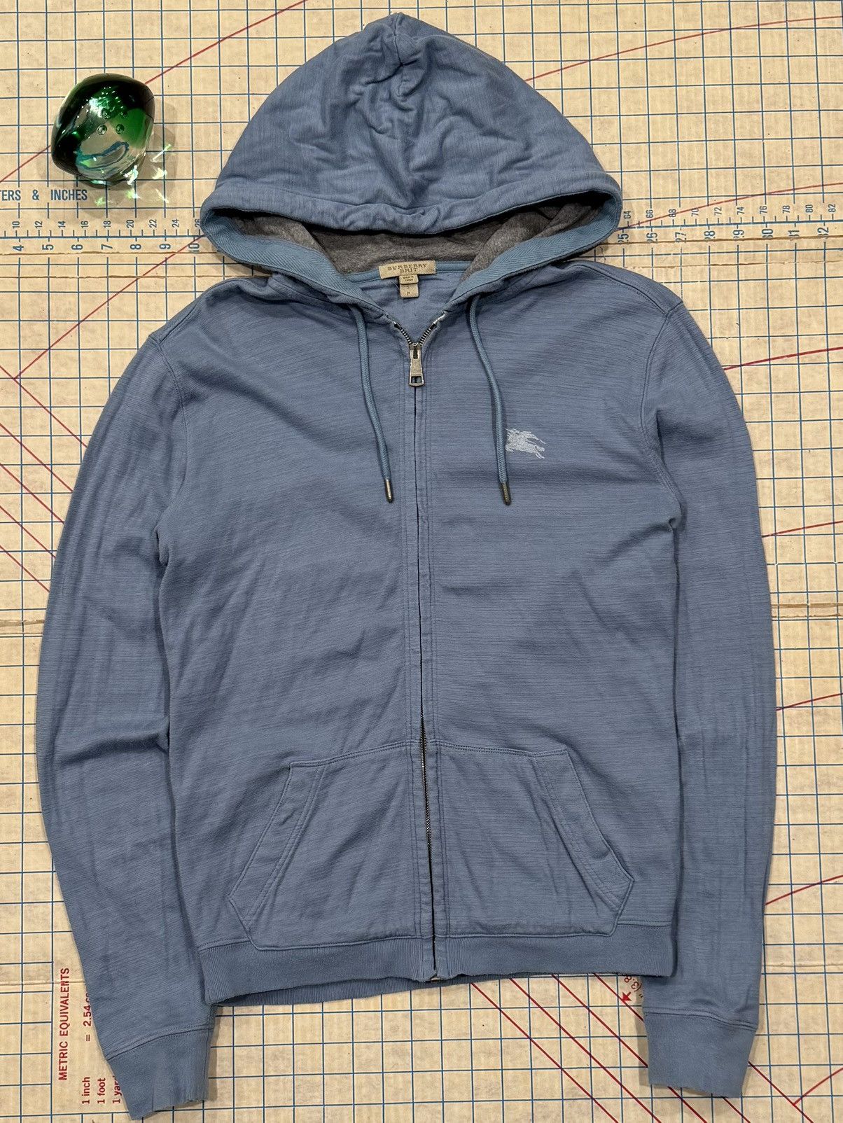 Burberry Burberry Brit Light Blue Full Zip Hoodie Size Small Size S / US 4 / IT 40 - 2 Thumbnail