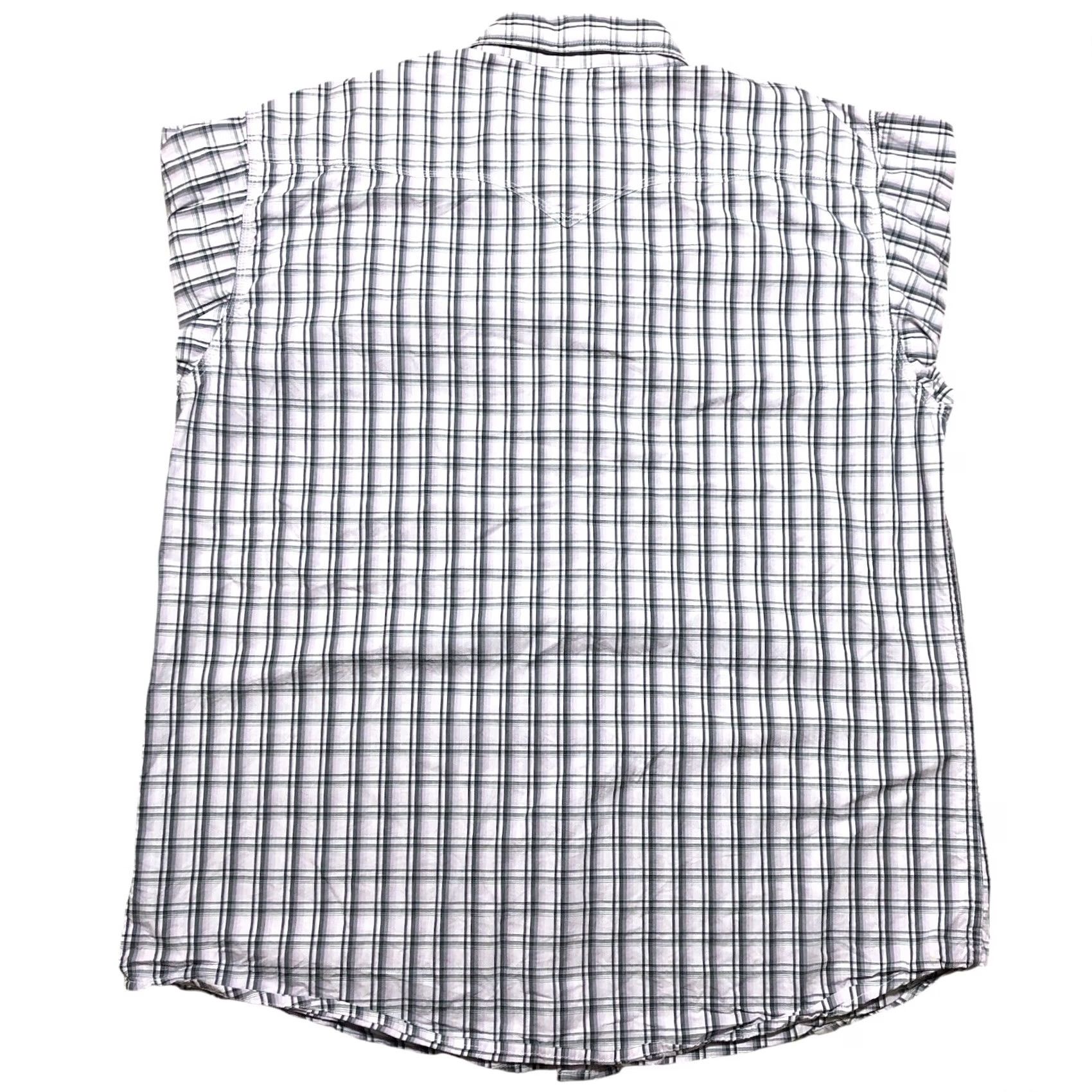 Vintage VINTAGE Resistol Ranch Mens Tag XL Plaid Pearl Snap Pocket Shirt White Western Cowboy Size US XL / EU 56 / 4 - 3 Thumbnail