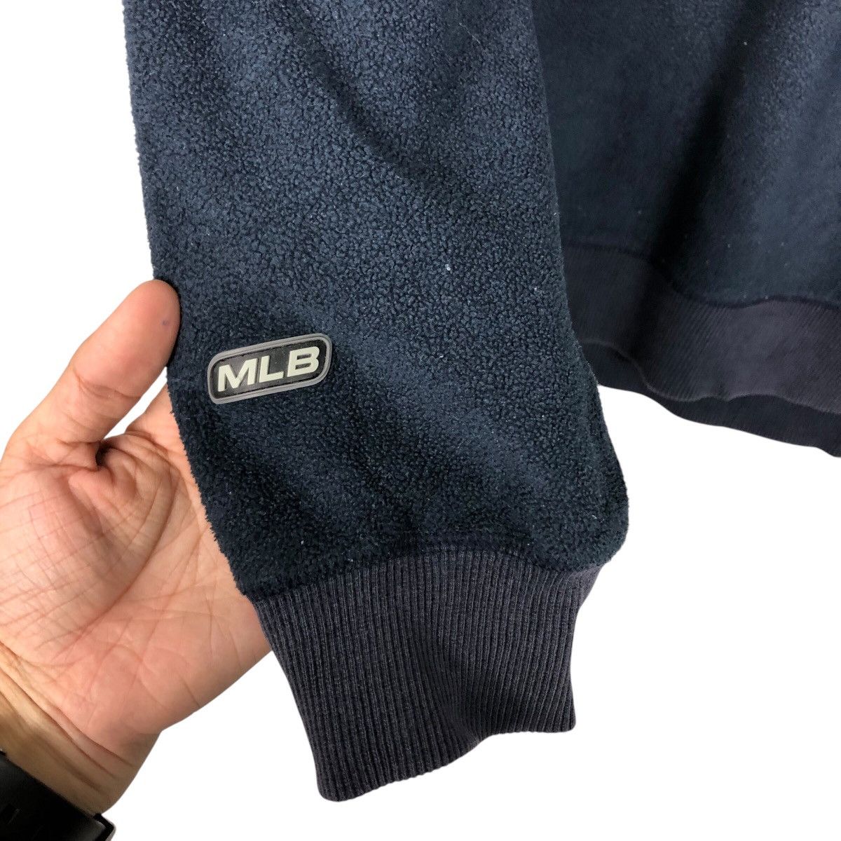 MLB × New York Yankees × Uniqlo 📌Vintage Fleece Half Zipper Jacket Mlb New York Yankees Size US L / EU 52-54 / 3 - 14 Thumbnail