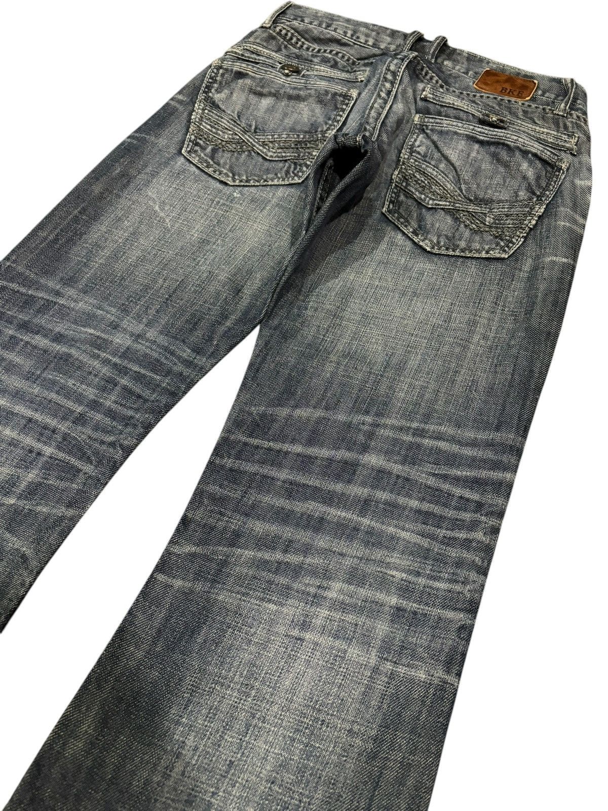 BKE × If Six Was Nine 90s Vintage BKE Faded T Stitch Flared Bootcut Cropped Jeans Size US 31 - 5 Thumbnail