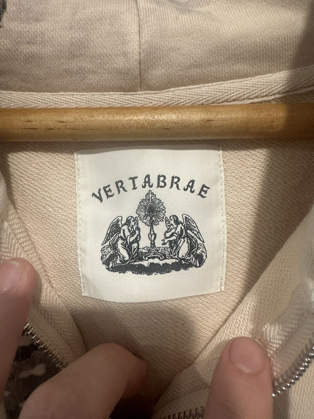 Vertabrae Vertabrae Tan/Ivory Hoodie Size US S / EU 44-46 / 1 - 5 Thumbnail