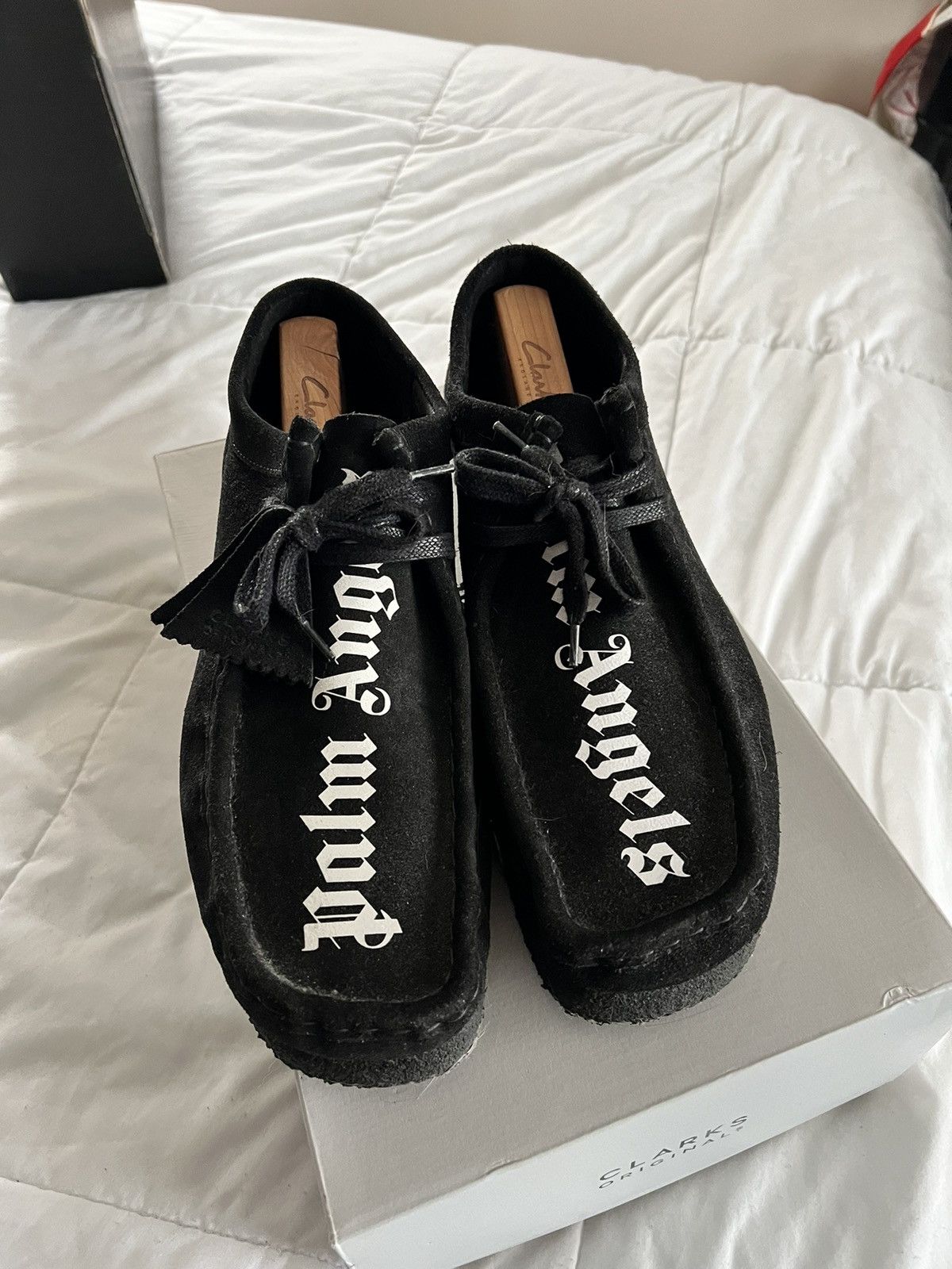 Clarks × Palm Angels Clarks Palm Angels Suede Wallabees Black Boots Size 13 Size US 13 / EU 46 - 2 Thumbnail