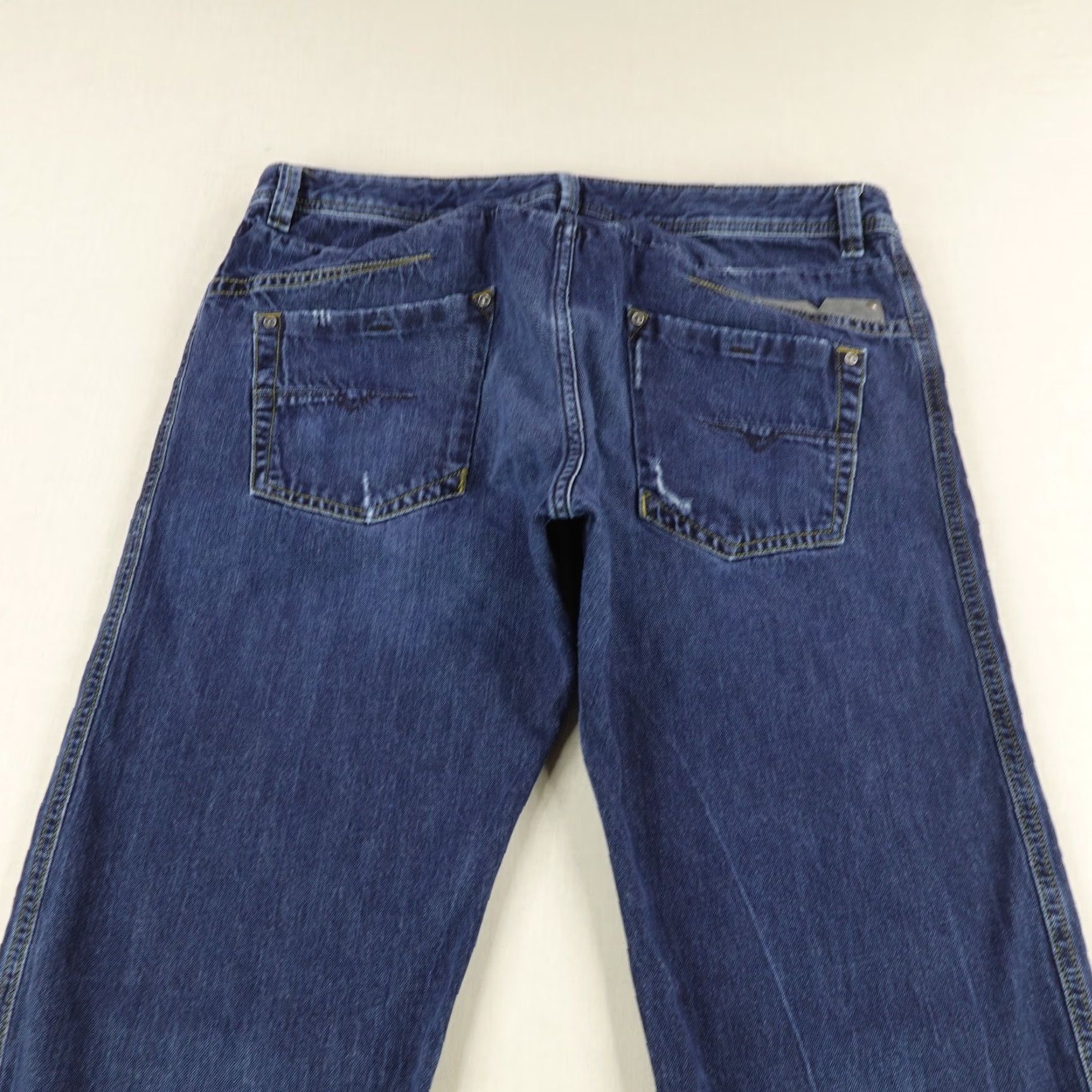 Diesel Diesel Jeans Mens 38 Blue Denim Darron Tapered Slim Fit Faded Button Fly Jeans Mens Size US 36 / EU 52 - 7 Thumbnail