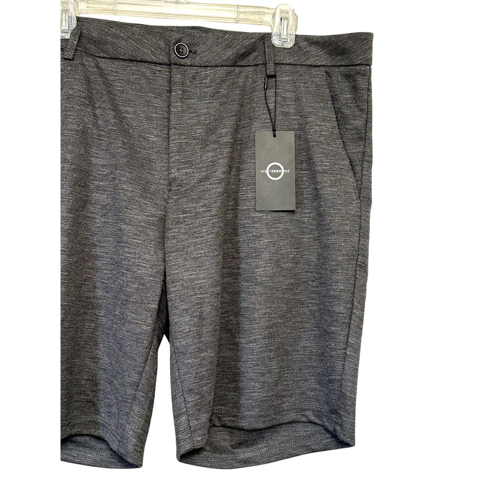 Other Westzeroone Shorts Knit Fabric Flat Front Gray Men's 40 NWT Size US 40 / EU 56 - 3 Thumbnail