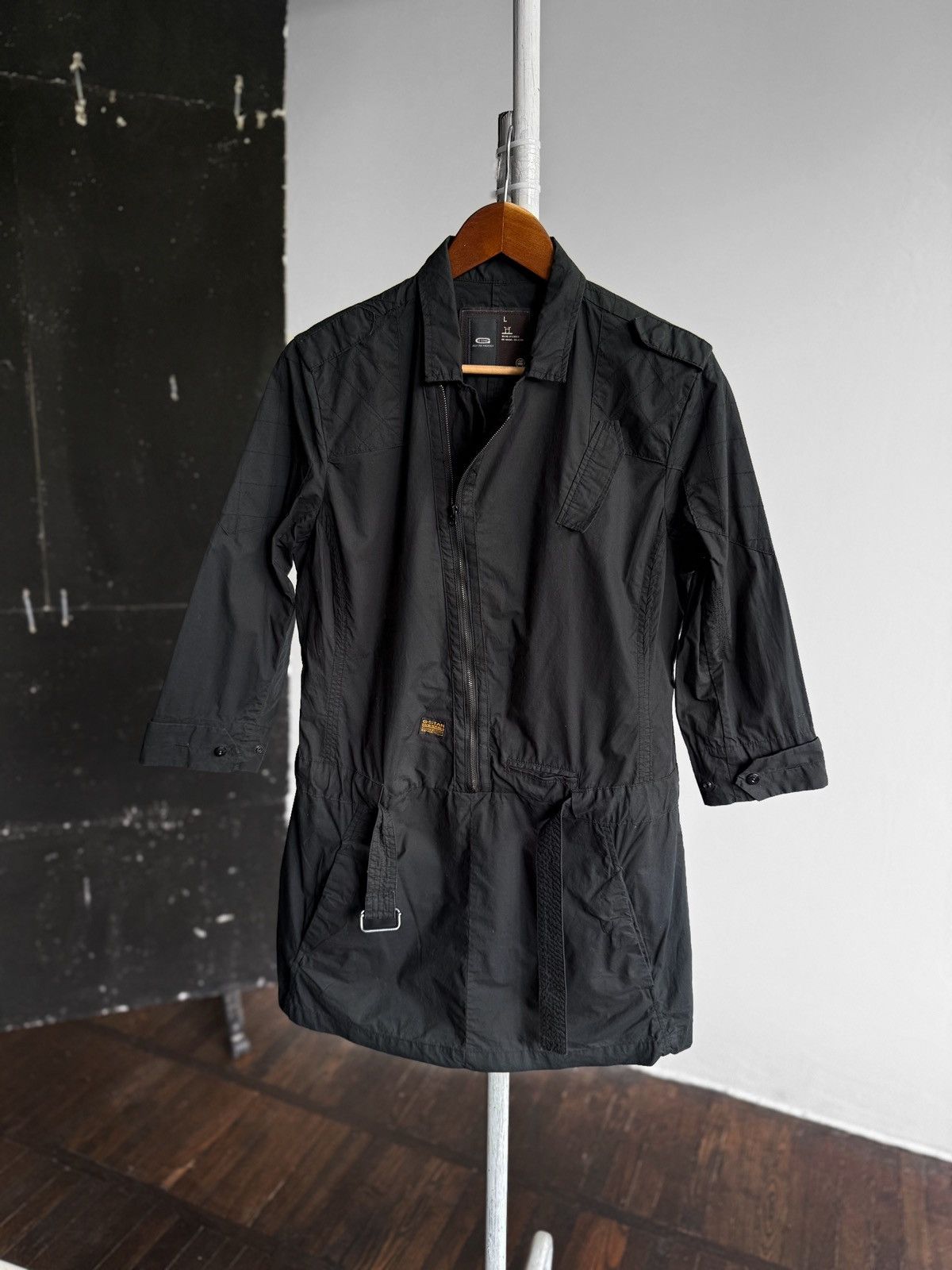 G-Star G-Star Raw Womens Ultra Dress 3/4 Sleeve Streetwear Belted Size L / US 10 / IT 46 - 1 Thumbnail