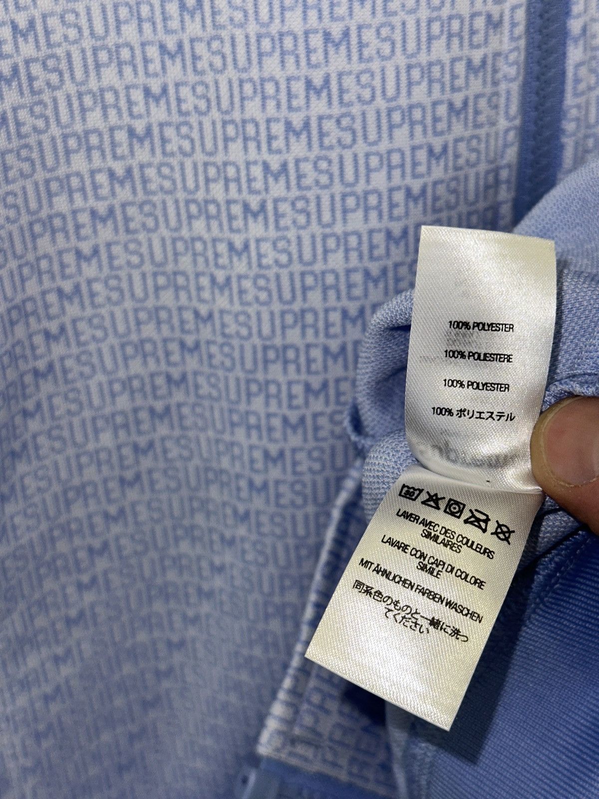 Supreme Supreme Repeat Track Jacket / Sky Blue / Size: Medium Men’s Size US M / EU 48-50 / 2 - 7 Thumbnail