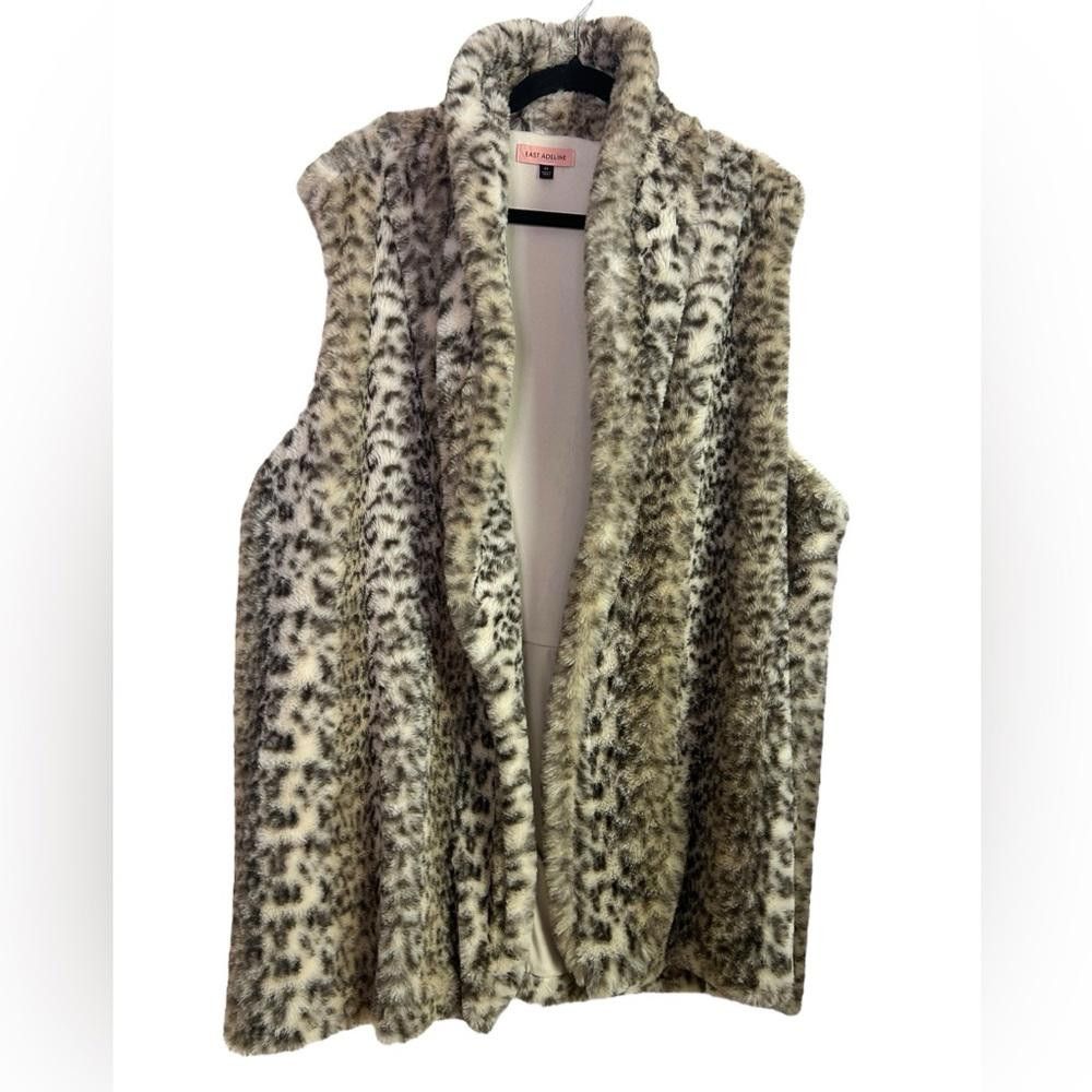REVOLVE East Adeline l Faux Fur Leopard Vest 3X Size 3XL / US 20-22 - 2 Thumbnail