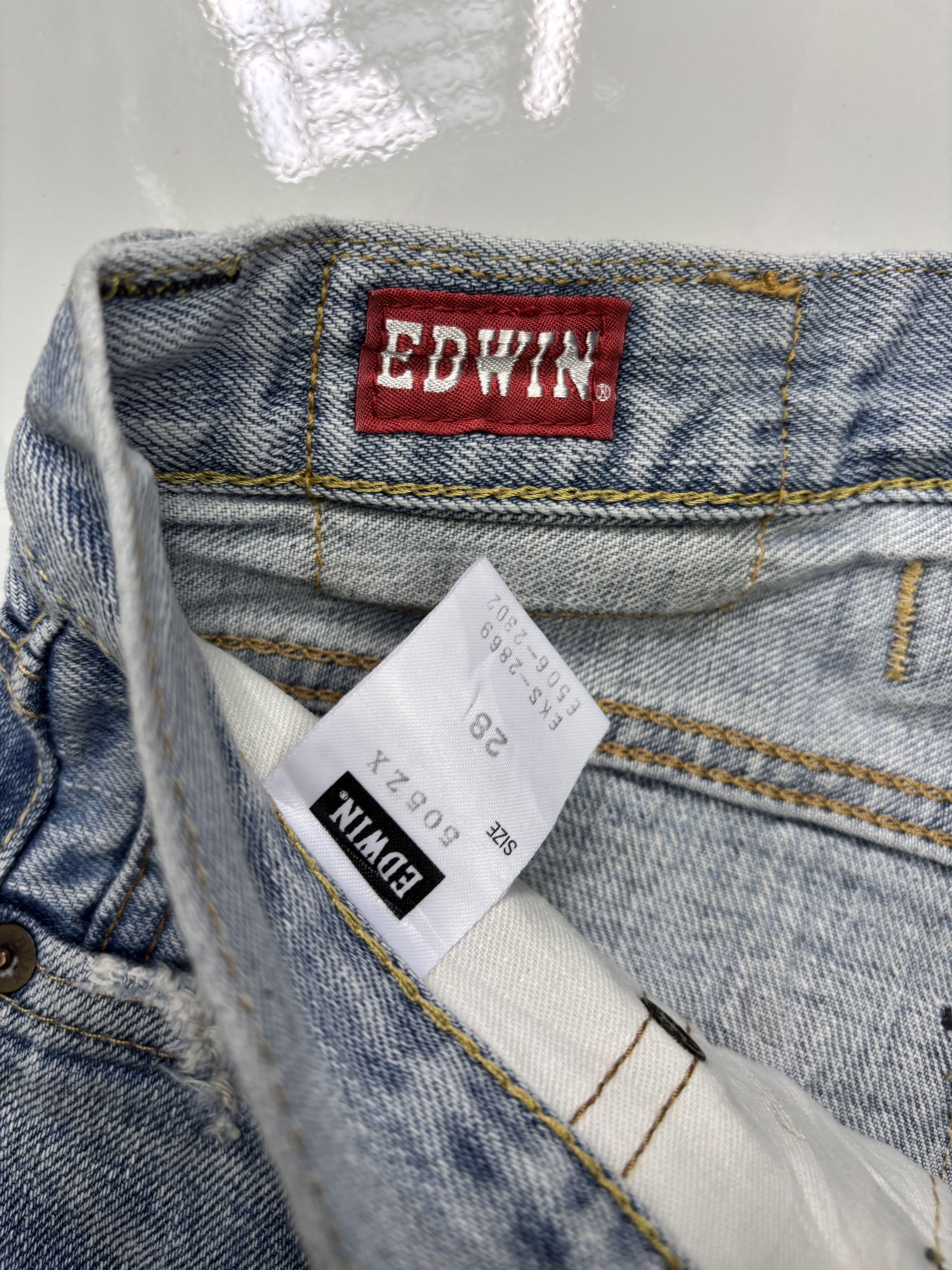 Acne Studios 🔥EDWIN 505zx SELVEDGE DENIM BUCKLE BACK BLUE WASH JEANS Size US 30 / EU 46 - 12 Thumbnail