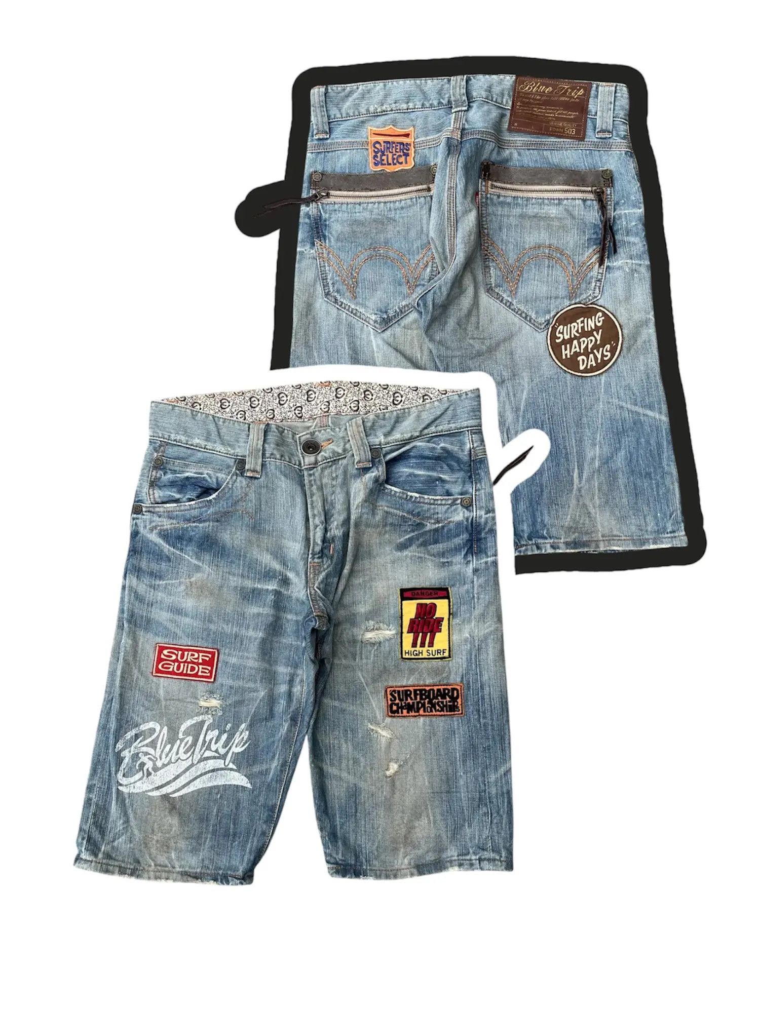 Vintage Edwin Japan Blue Trip Surfing Denim Size US 34 / EU 50 - 1 Thumbnail