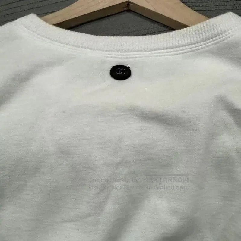 Chanel Chanel White Cotton Sweatshirt for Women . Size L / US 10 / IT 46 - 5 Thumbnail