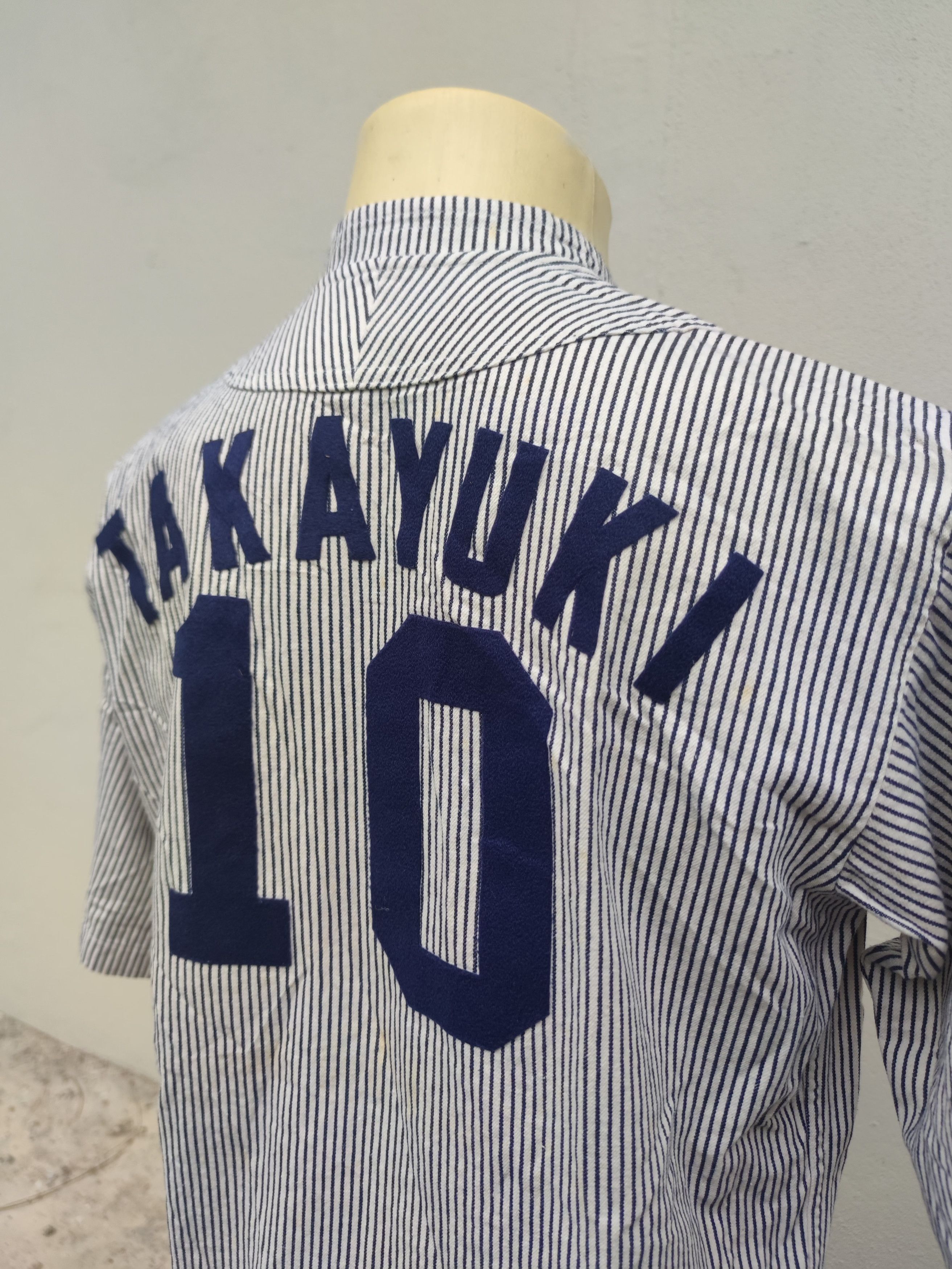 Mizuno Vintage Mizuno HOGS #10 Takayuki Hickory Stripe Size US M / EU 48-50 / 2 - 14 Thumbnail