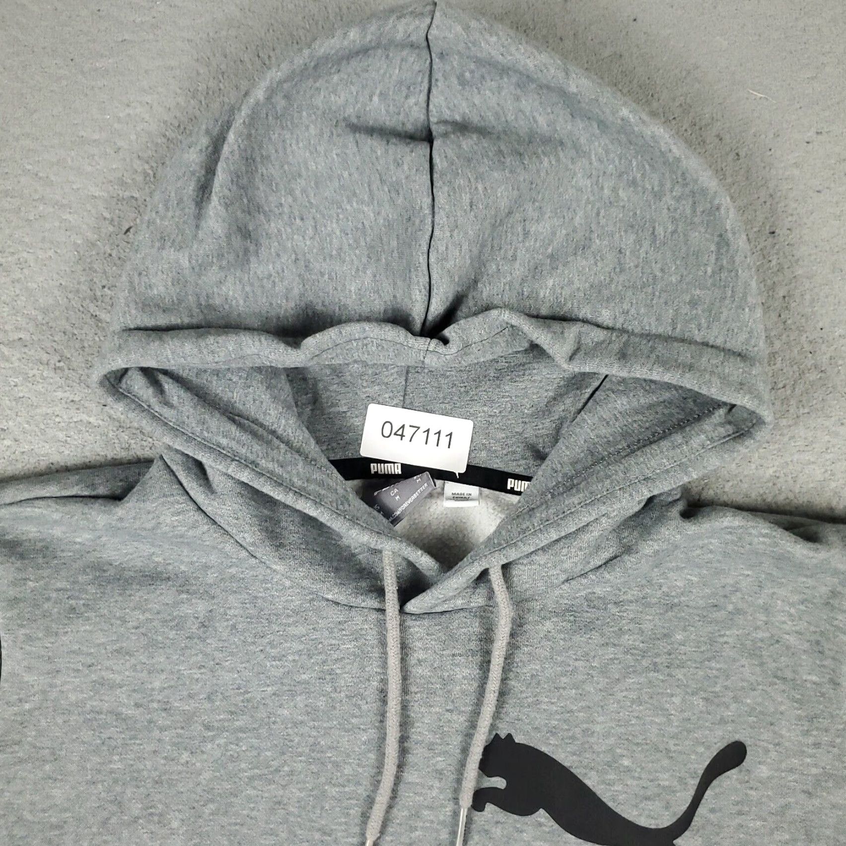 Puma PUMA Gray Hoodie Mens Medium Casual Pullover Sweatshirt Size US M / EU 48-50 / 2 - 2 Thumbnail